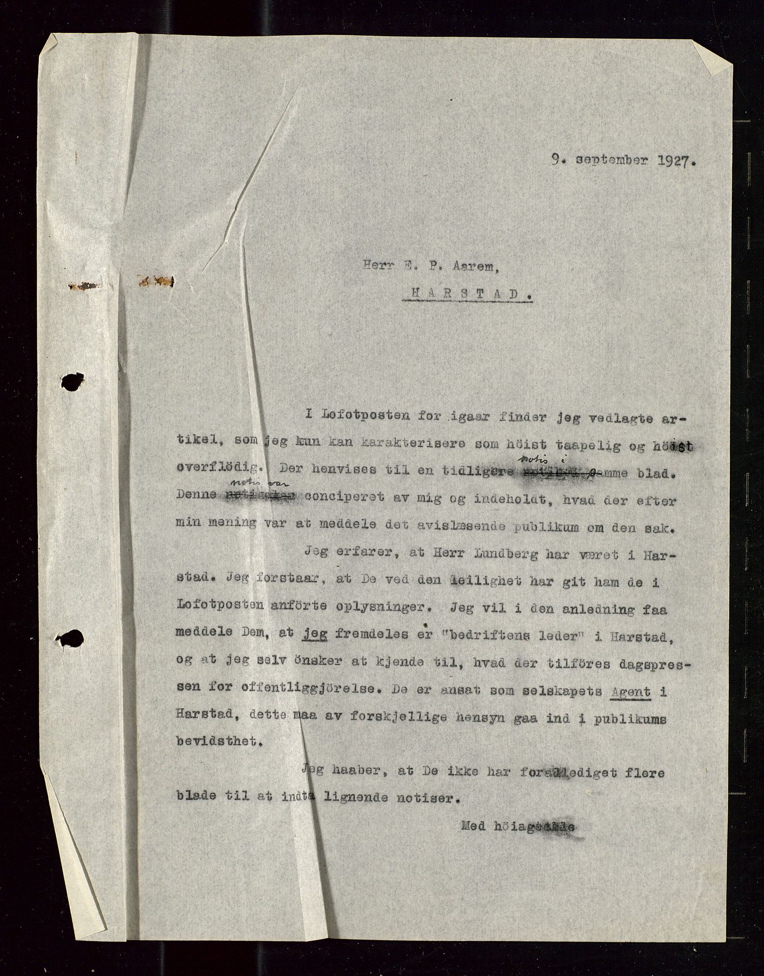 Pa 1521 - A/S Norske Shell, AV/SAST-A-101915/E/Ea/Eaa/L0016: Sjefskorrespondanse, 1929, s. 324