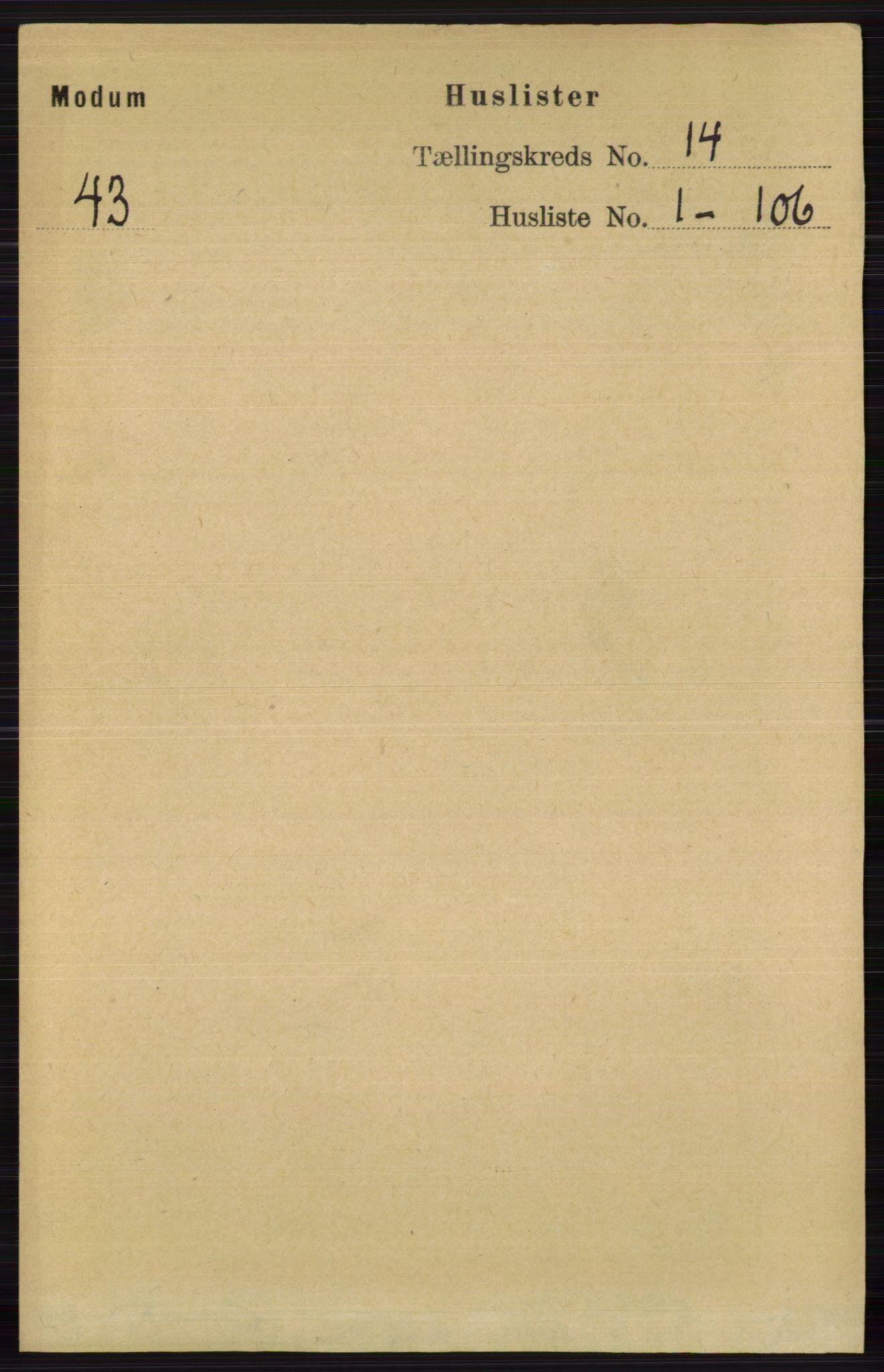 RA, Folketelling 1891 for 0623 Modum herred, 1891, s. 5351