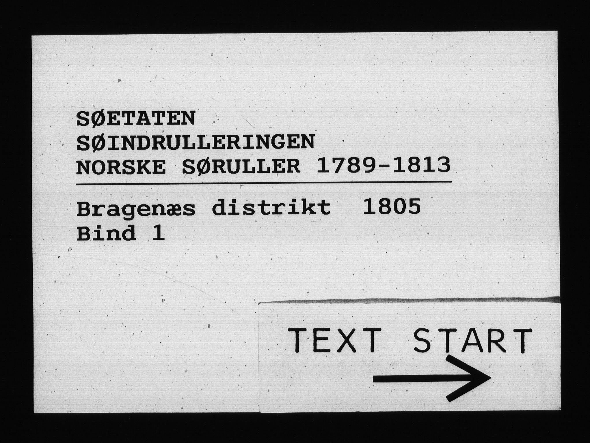 Sjøetaten, RA/EA-3110/F/L0147: Bragernes distrikt, bind 1, 1805