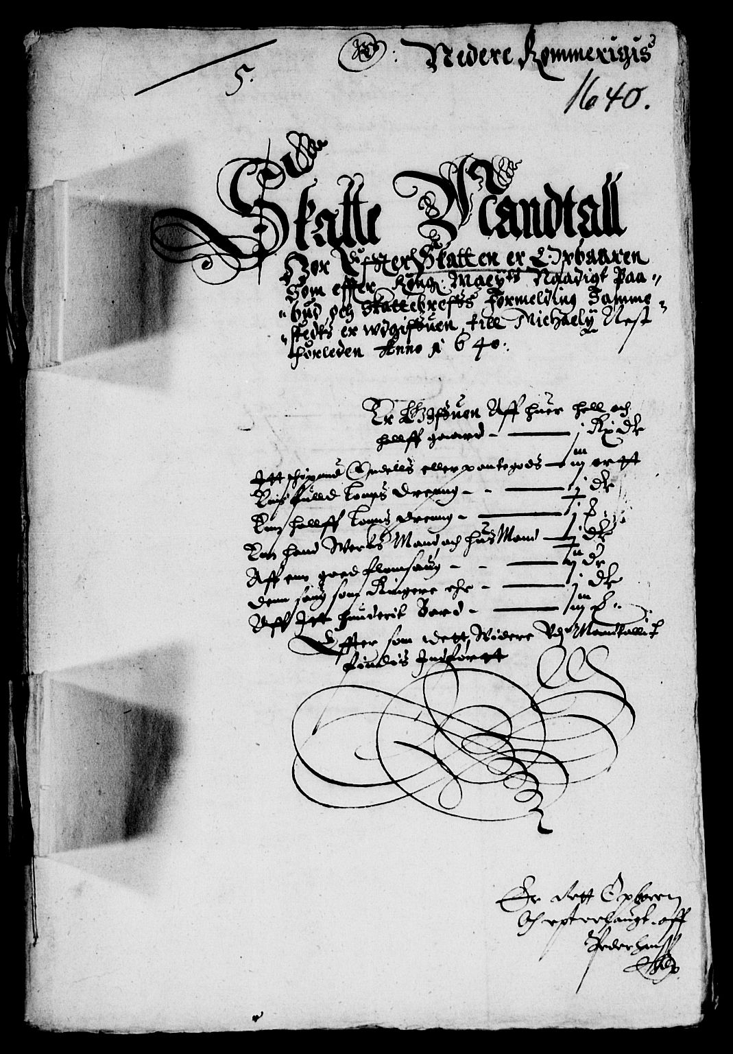 Rentekammeret inntil 1814, Reviderte regnskaper, Lensregnskaper, RA/EA-5023/R/Rb/Rba/L0151: Akershus len, 1640-1641