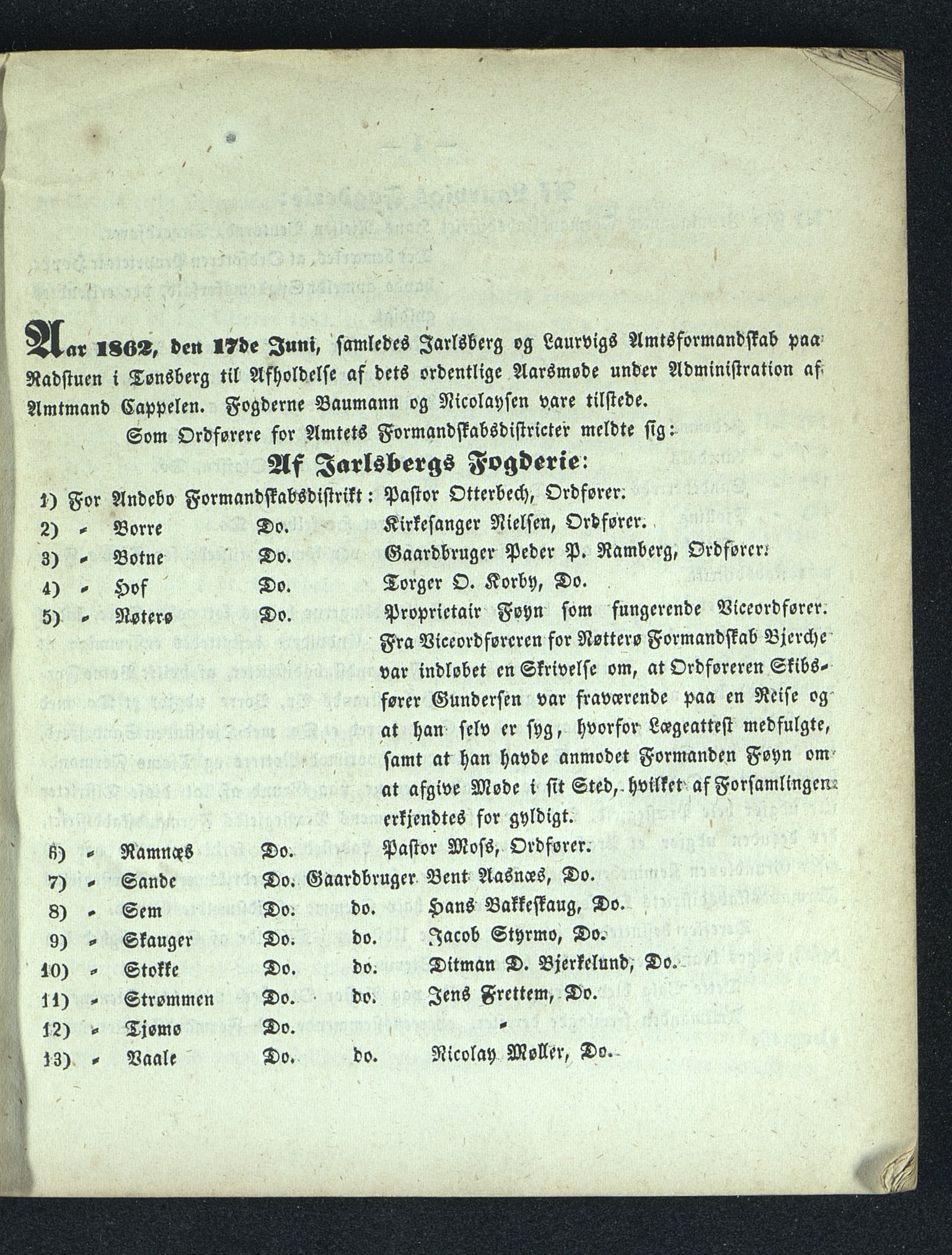 Vestfold fylkeskommune. Fylkestinget, VEMU/A-1315/A/Ab/Abb/L0008: Fylkestingsforhandlinger, 1862