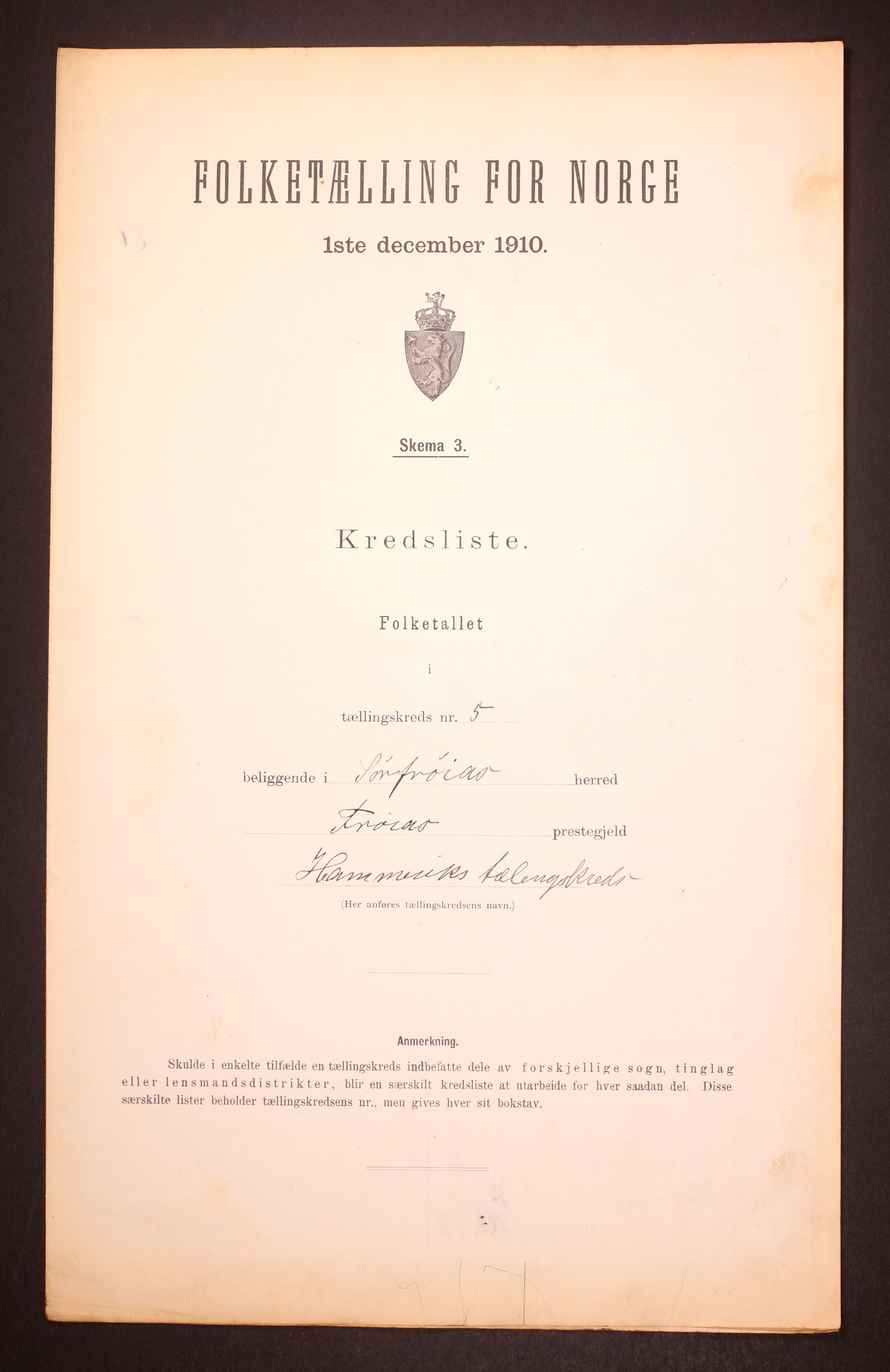 RA, Folketelling 1910 for 1619 Sør-Frøya herred, 1910, s. 16