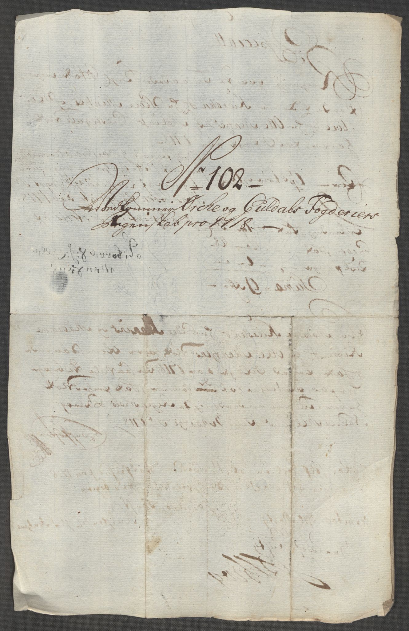 Rentekammeret inntil 1814, Reviderte regnskaper, Fogderegnskap, RA/EA-4092/R60/L3972: Fogderegnskap Orkdal og Gauldal, 1718, s. 268