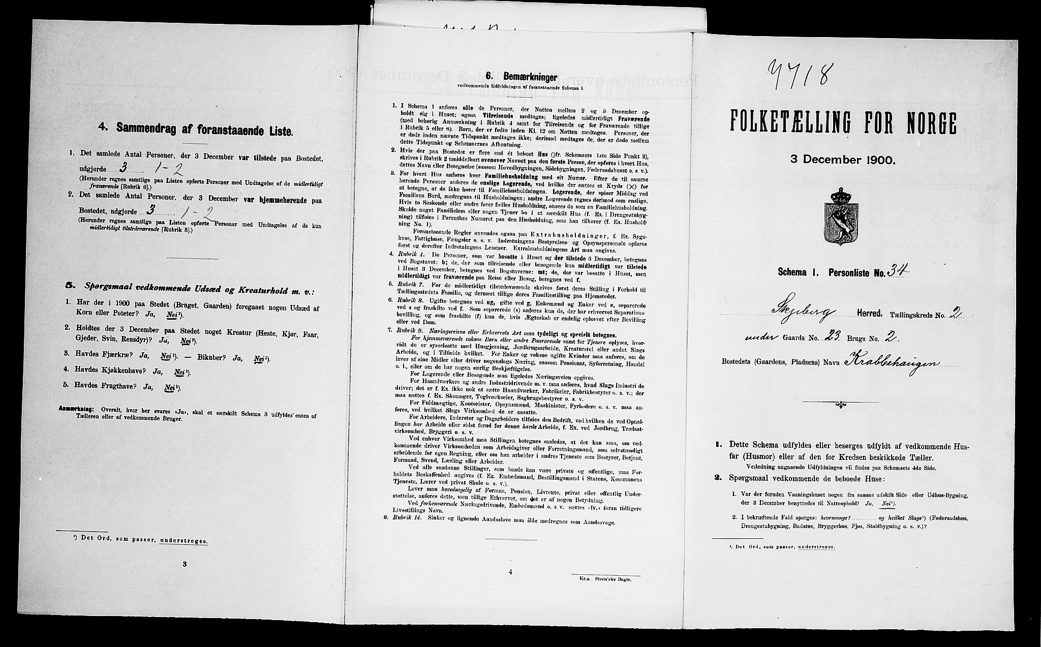 SAO, Folketelling 1900 for 0115 Skjeberg herred, 1900, s. 545