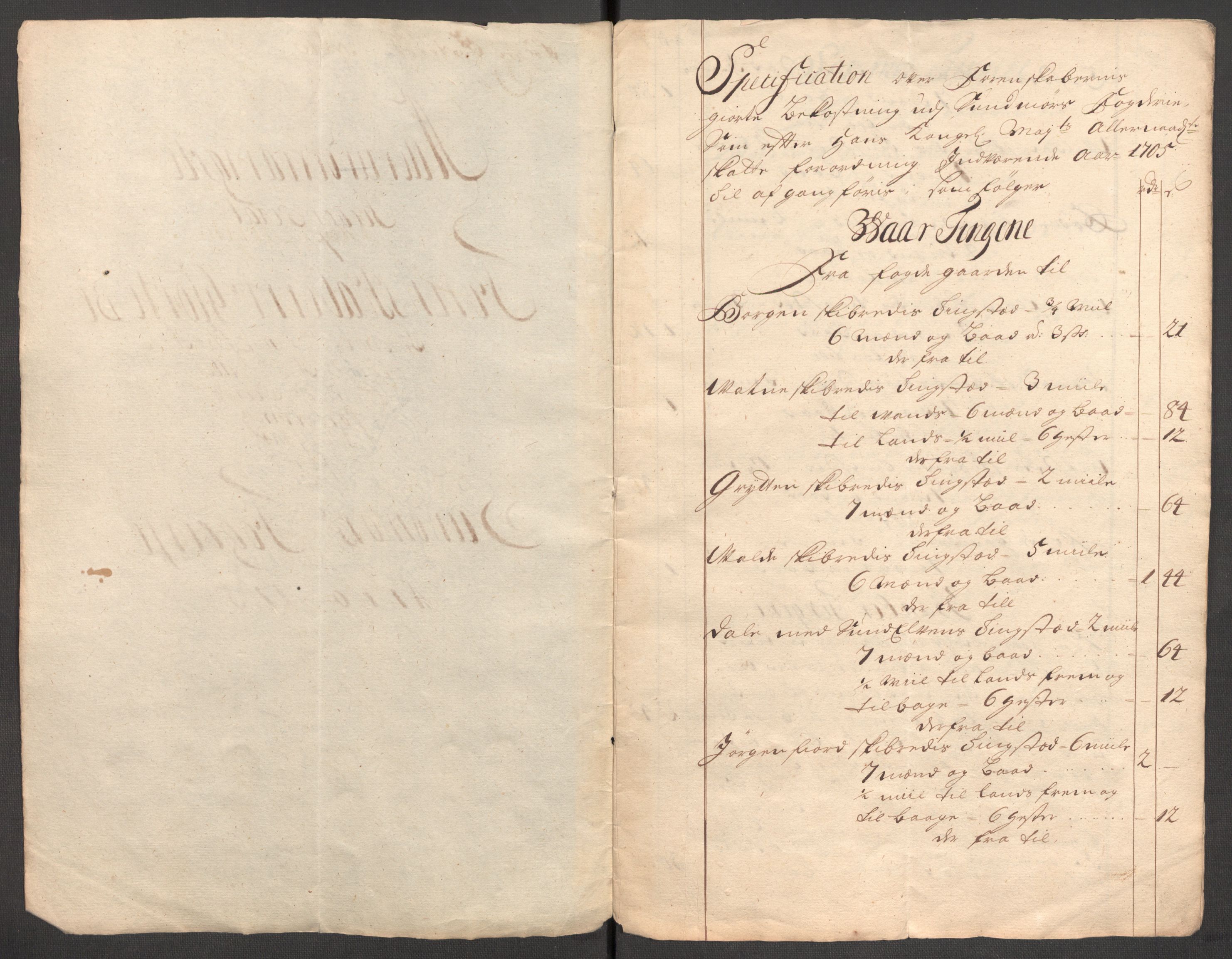 Rentekammeret inntil 1814, Reviderte regnskaper, Fogderegnskap, RA/EA-4092/R54/L3560: Fogderegnskap Sunnmøre, 1704-1705, s. 428
