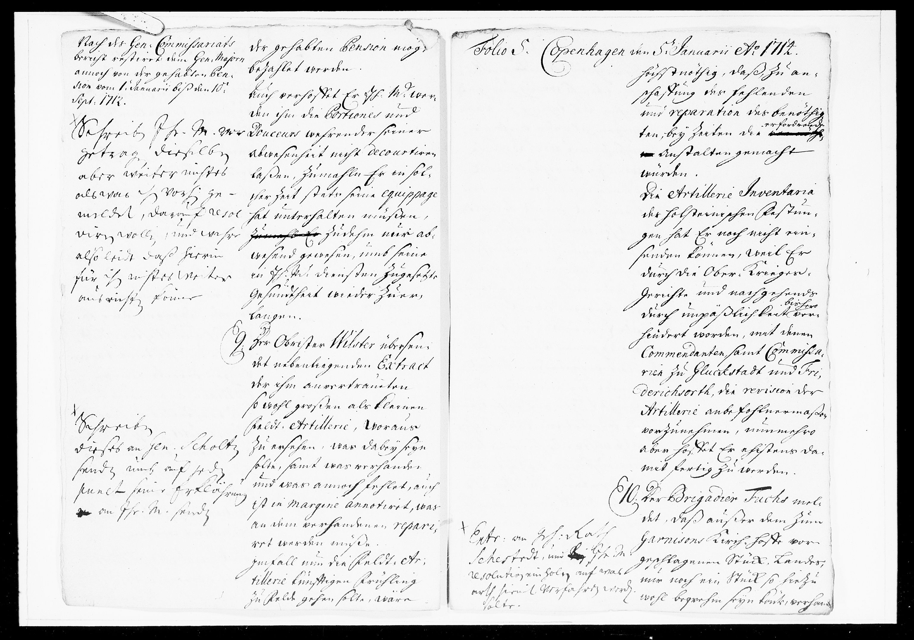 Krigskollegiet, Krigskancelliet, DRA/A-0006/-/1003-1013: Refererede sager, 1714, s. 19