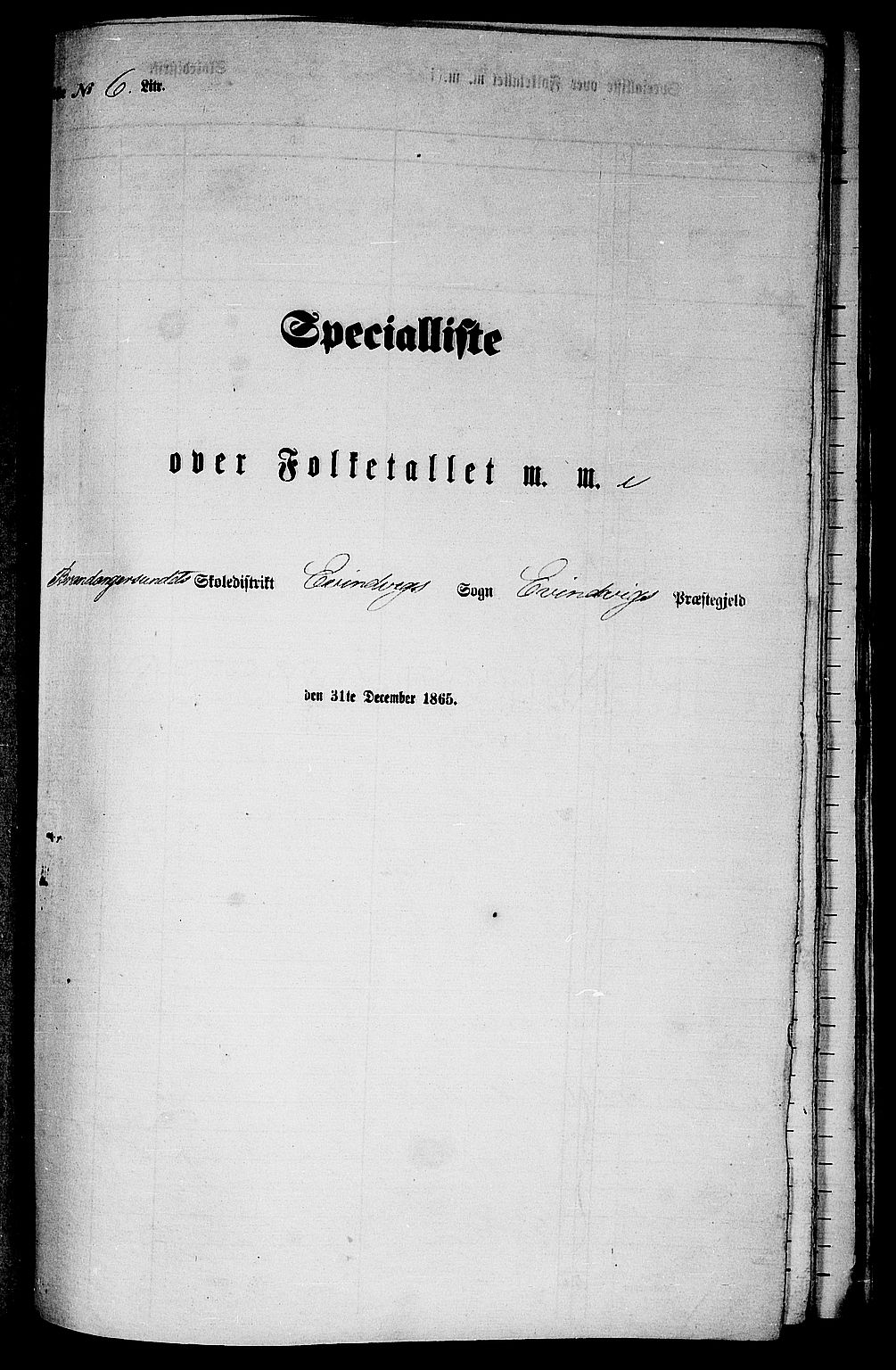 RA, Folketelling 1865 for 1411P Eivindvik prestegjeld, 1865, s. 74