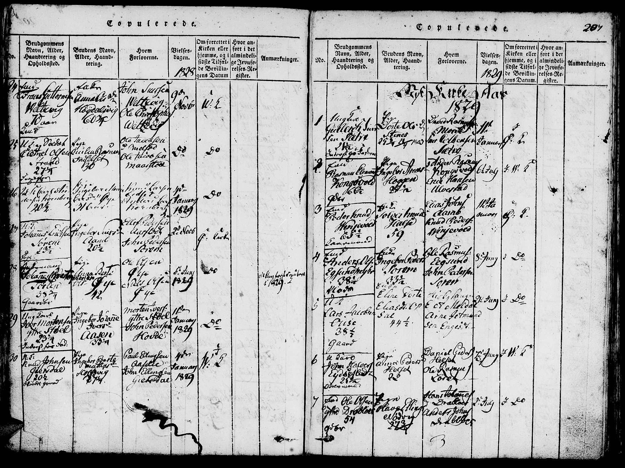 Ministerialprotokoller, klokkerbøker og fødselsregistre - Møre og Romsdal, SAT/A-1454/511/L0138: Ministerialbok nr. 511A05, 1817-1832, s. 207
