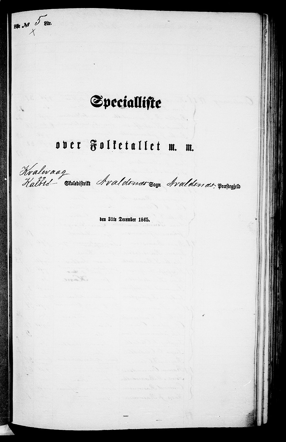 RA, Folketelling 1865 for 1147P Avaldsnes prestegjeld, 1865, s. 79