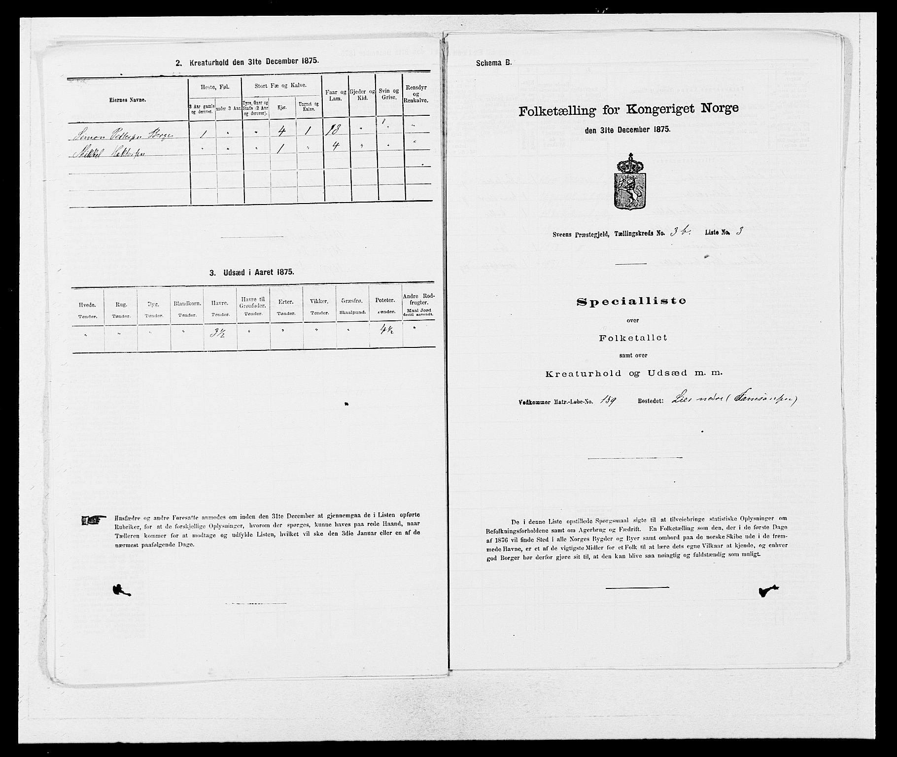 SAB, Folketelling 1875 for 1216P Sveio prestegjeld, 1875, s. 391