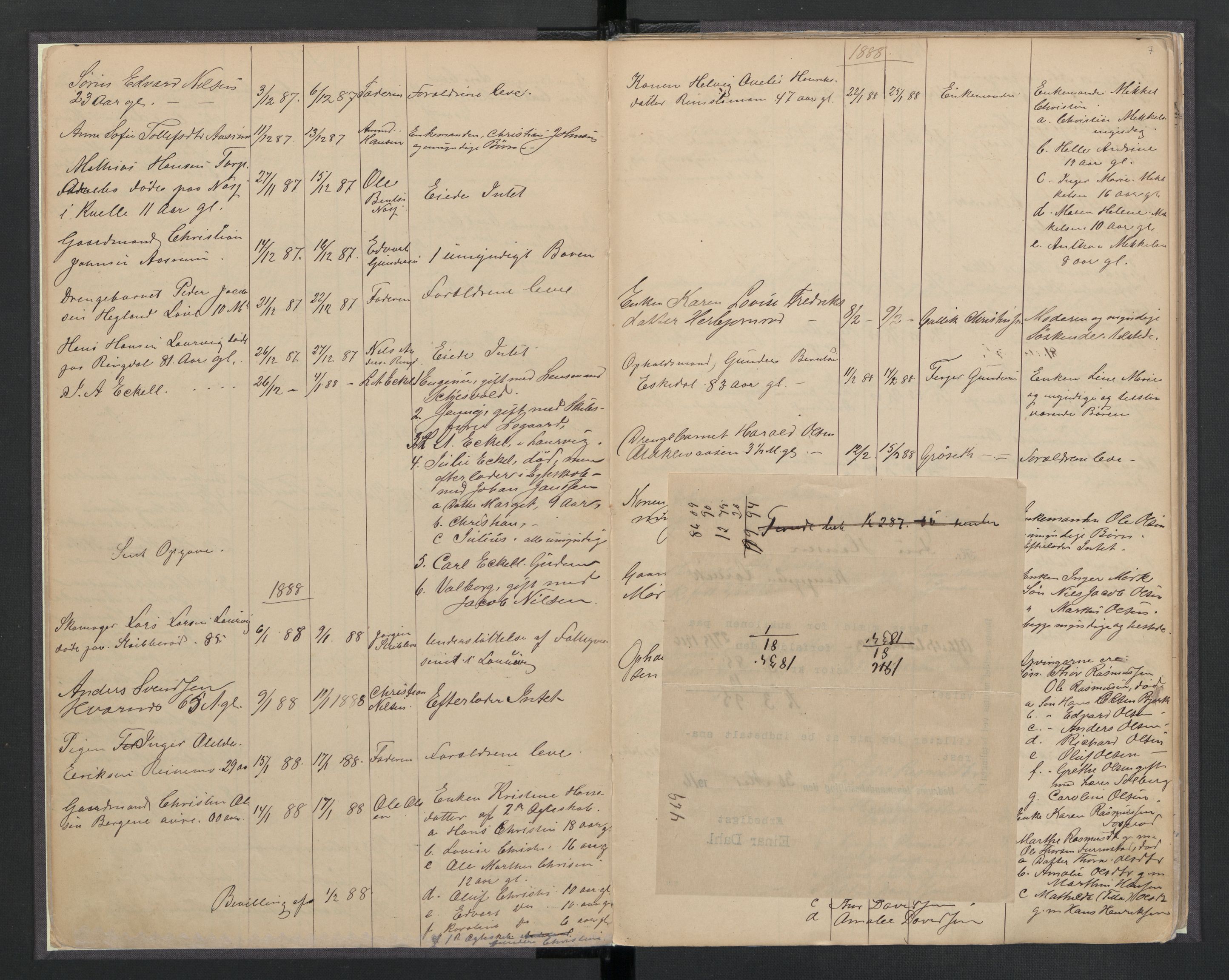 Hedrum lensmannskontor, AV/SAKO-A-536/H/Ha/L0001: Dødsfallsprotokoll, 1886-1908, s. 7
