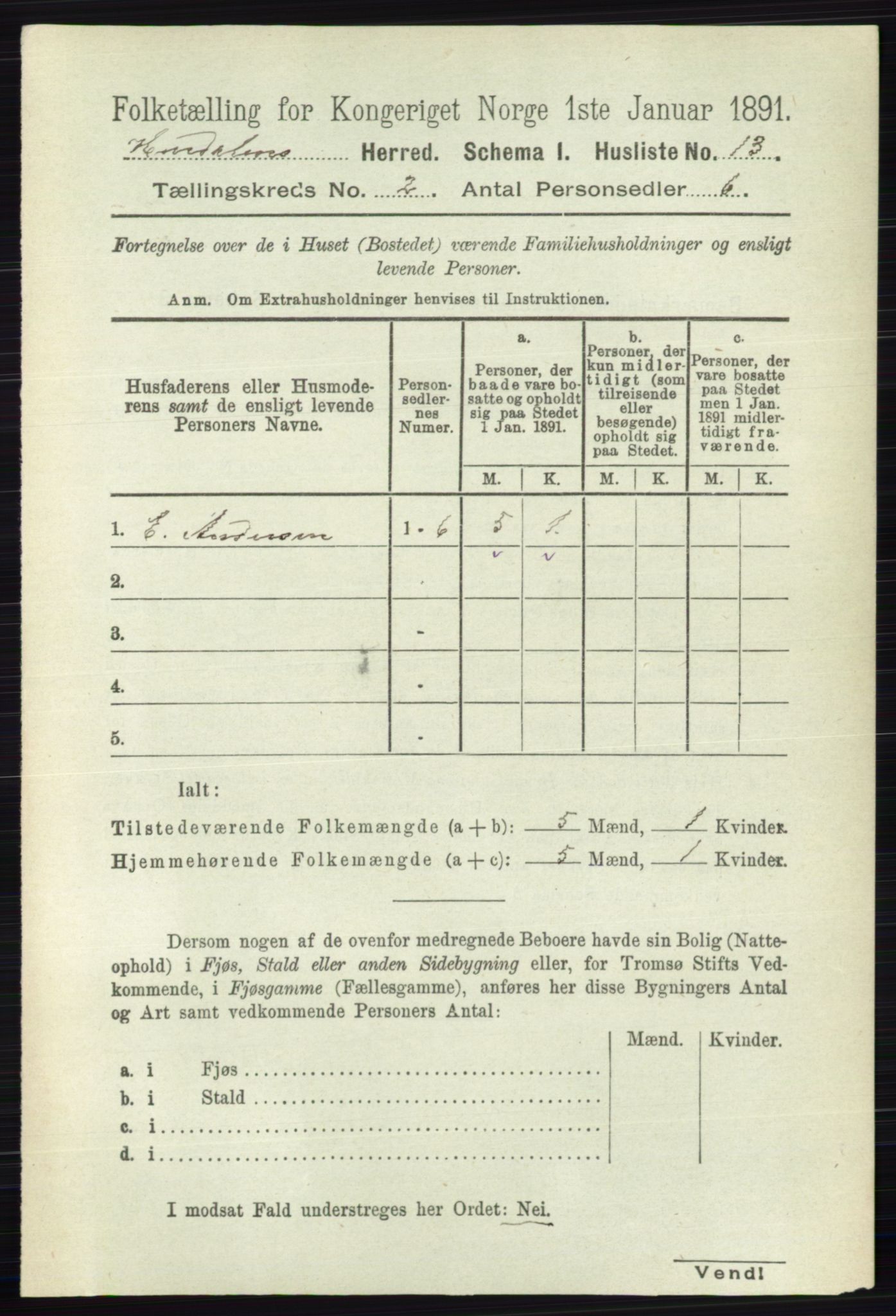 RA, Folketelling 1891 for 0239 Hurdal herred, 1891, s. 455