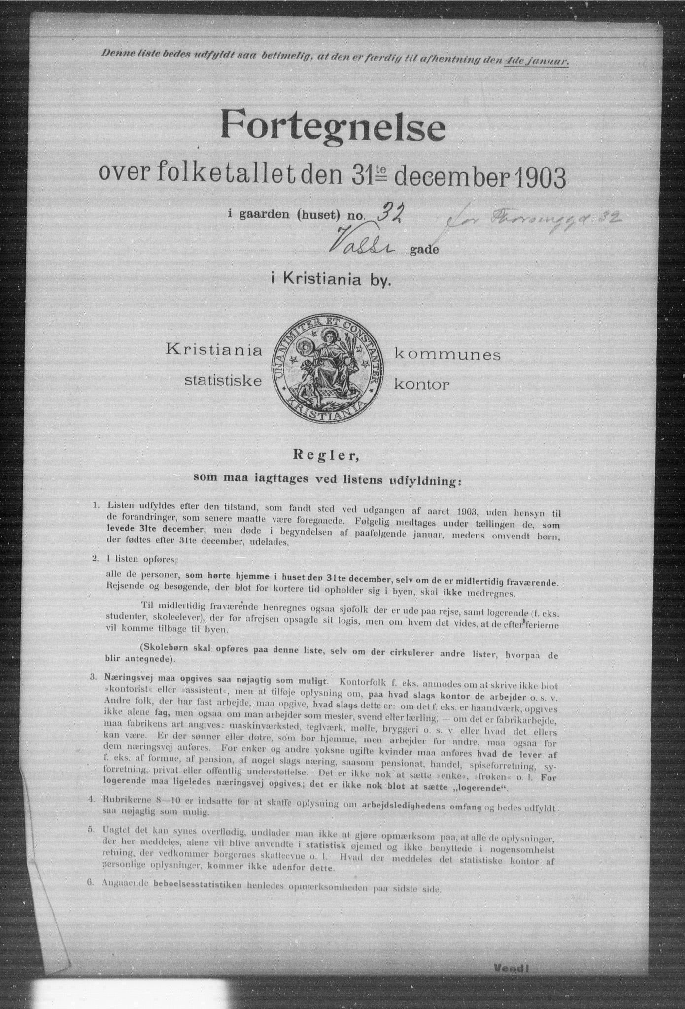 OBA, Kommunal folketelling 31.12.1903 for Kristiania kjøpstad, 1903, s. 24061