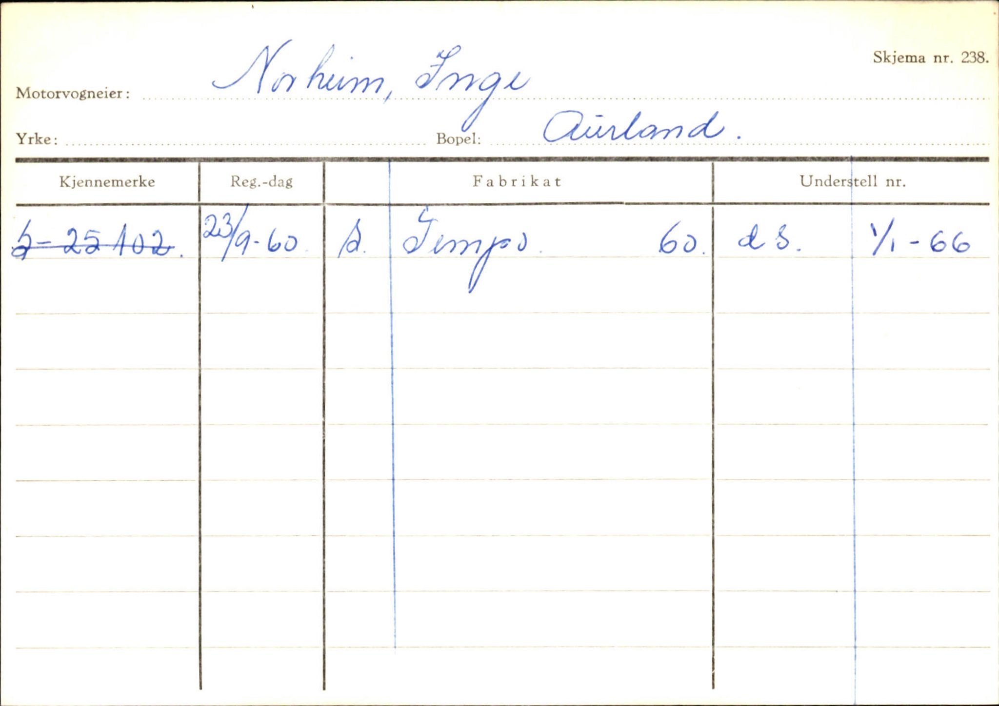 Statens vegvesen, Sogn og Fjordane vegkontor, AV/SAB-A-5301/4/F/L0125: Eigarregister Sogndal V-Å. Aurland A-Å. Fjaler A-N, 1945-1975, s. 908