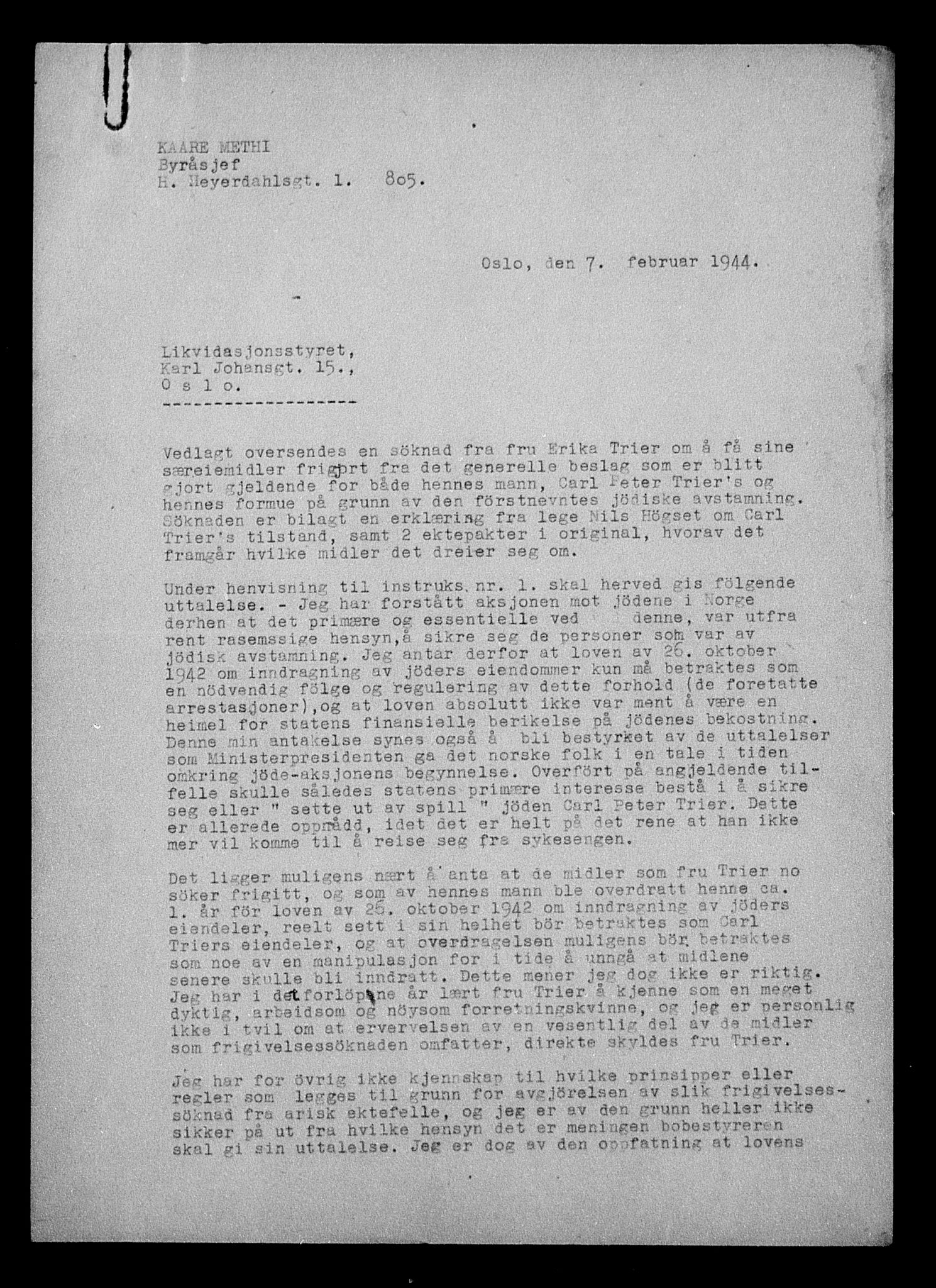 Justisdepartementet, Tilbakeføringskontoret for inndratte formuer, AV/RA-S-1564/H/Hc/Hcc/L0984: --, 1945-1947, s. 408
