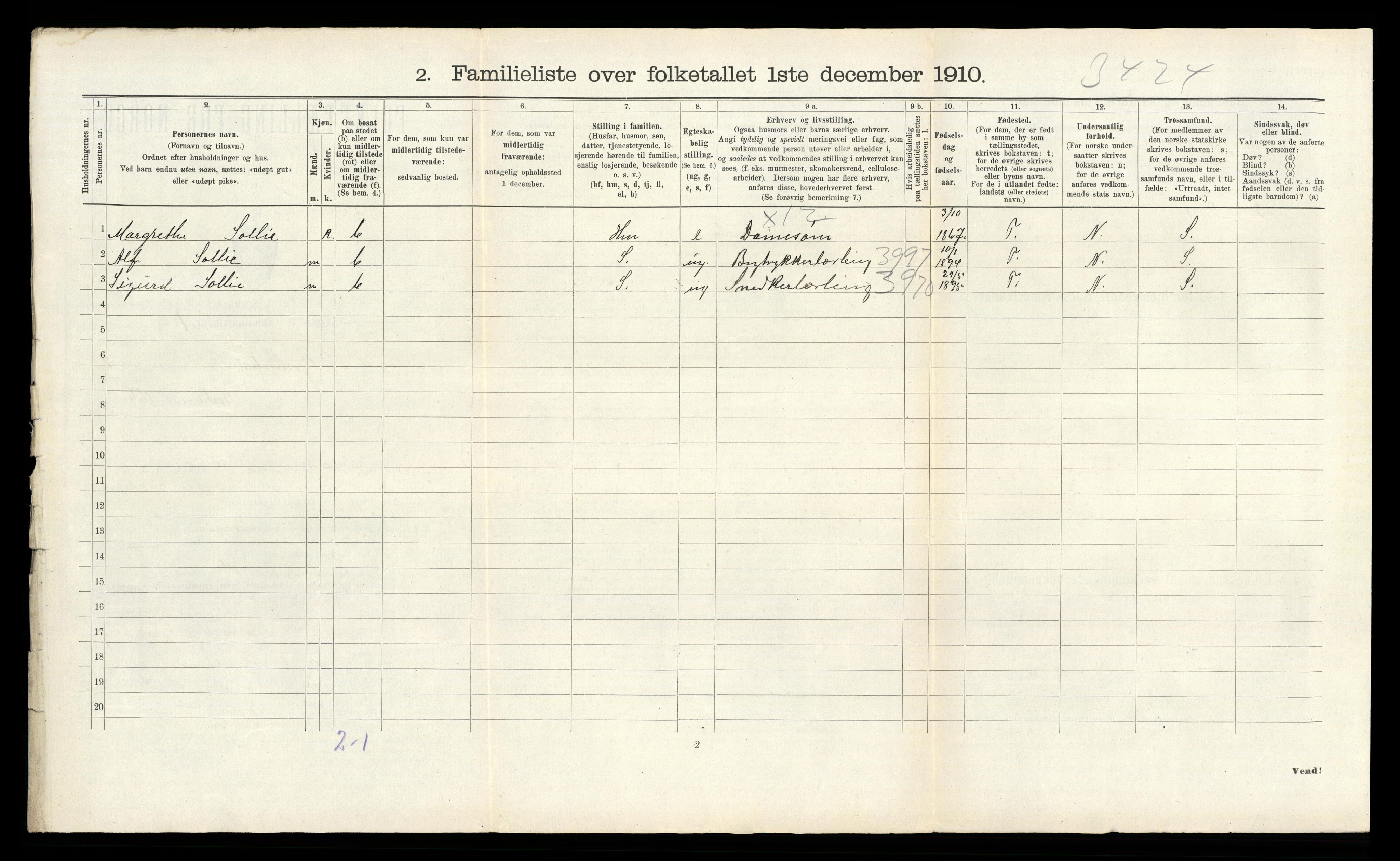 RA, Folketelling 1910 for 0904 Grimstad kjøpstad, 1910, s. 989