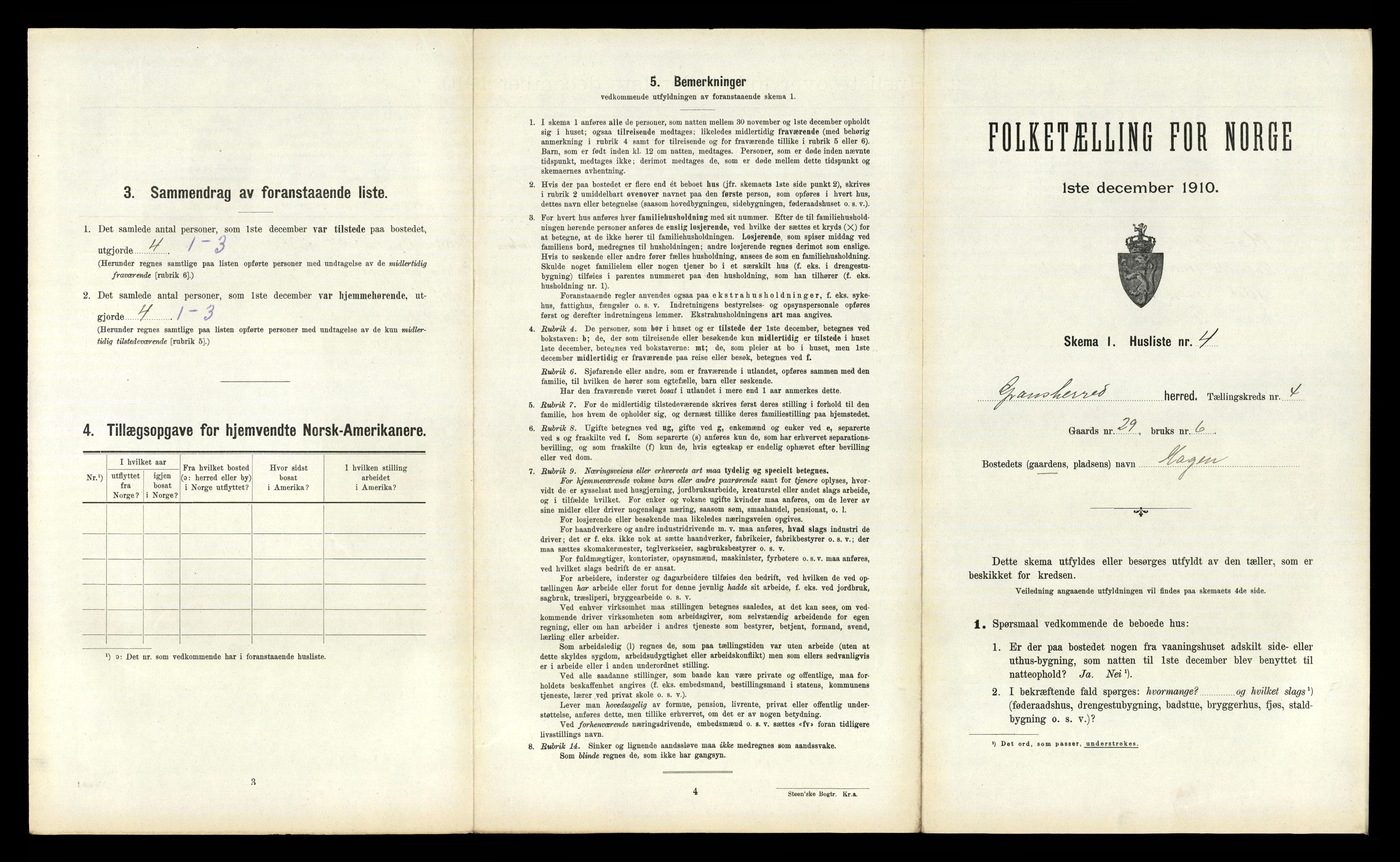 RA, Folketelling 1910 for 0824 Gransherad herred, 1910, s. 312