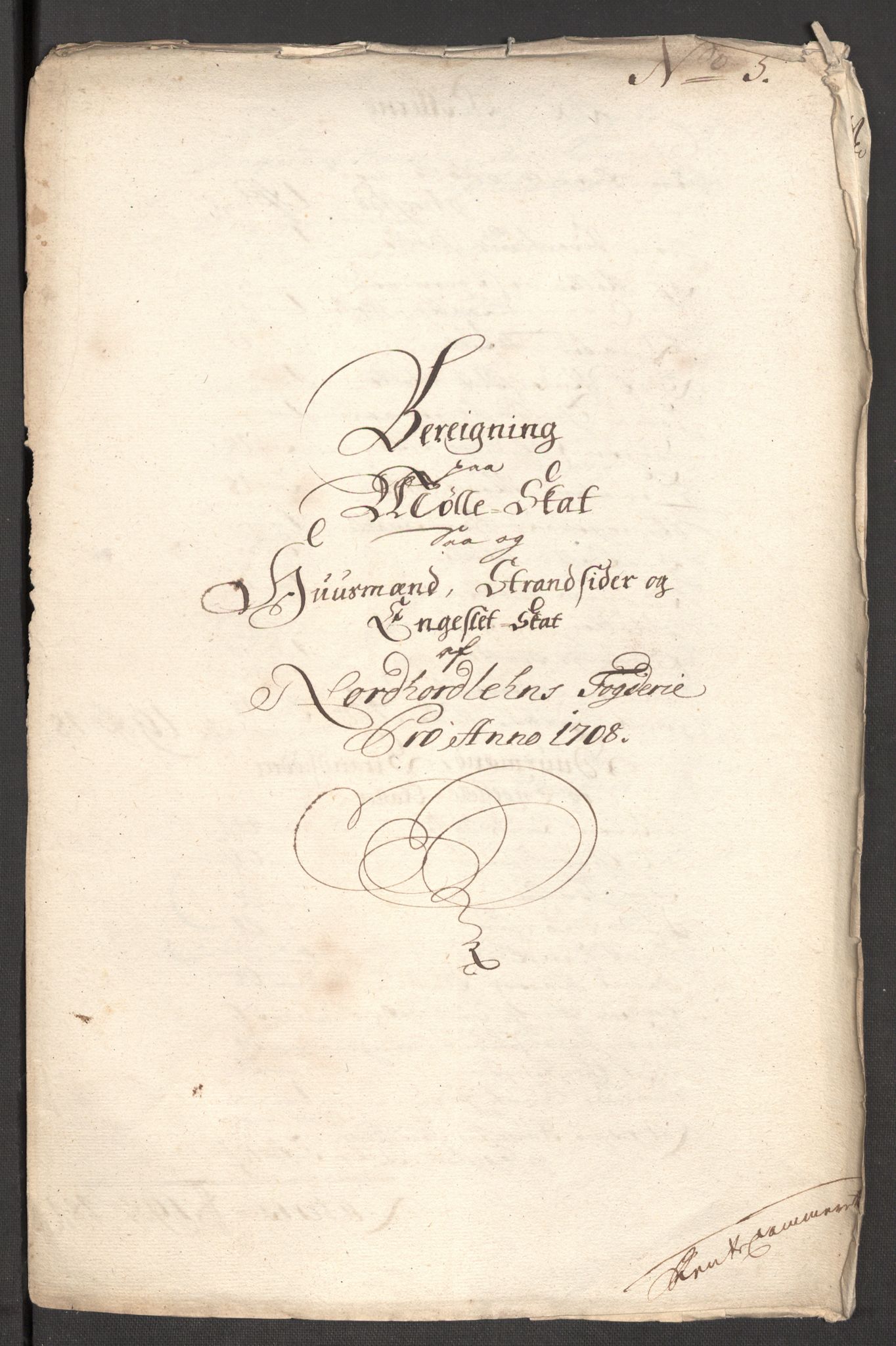 Rentekammeret inntil 1814, Reviderte regnskaper, Fogderegnskap, RA/EA-4092/R51/L3189: Fogderegnskap Nordhordland og Voss, 1708, s. 242