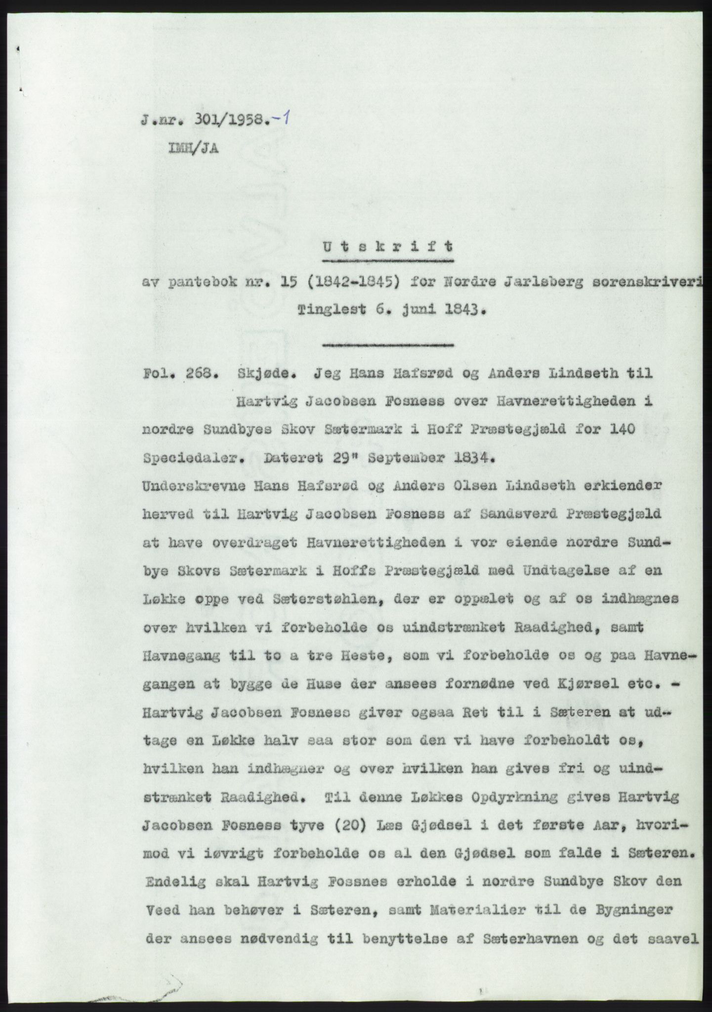 Statsarkivet i Kongsberg, SAKO/A-0001, 1958, s. 170