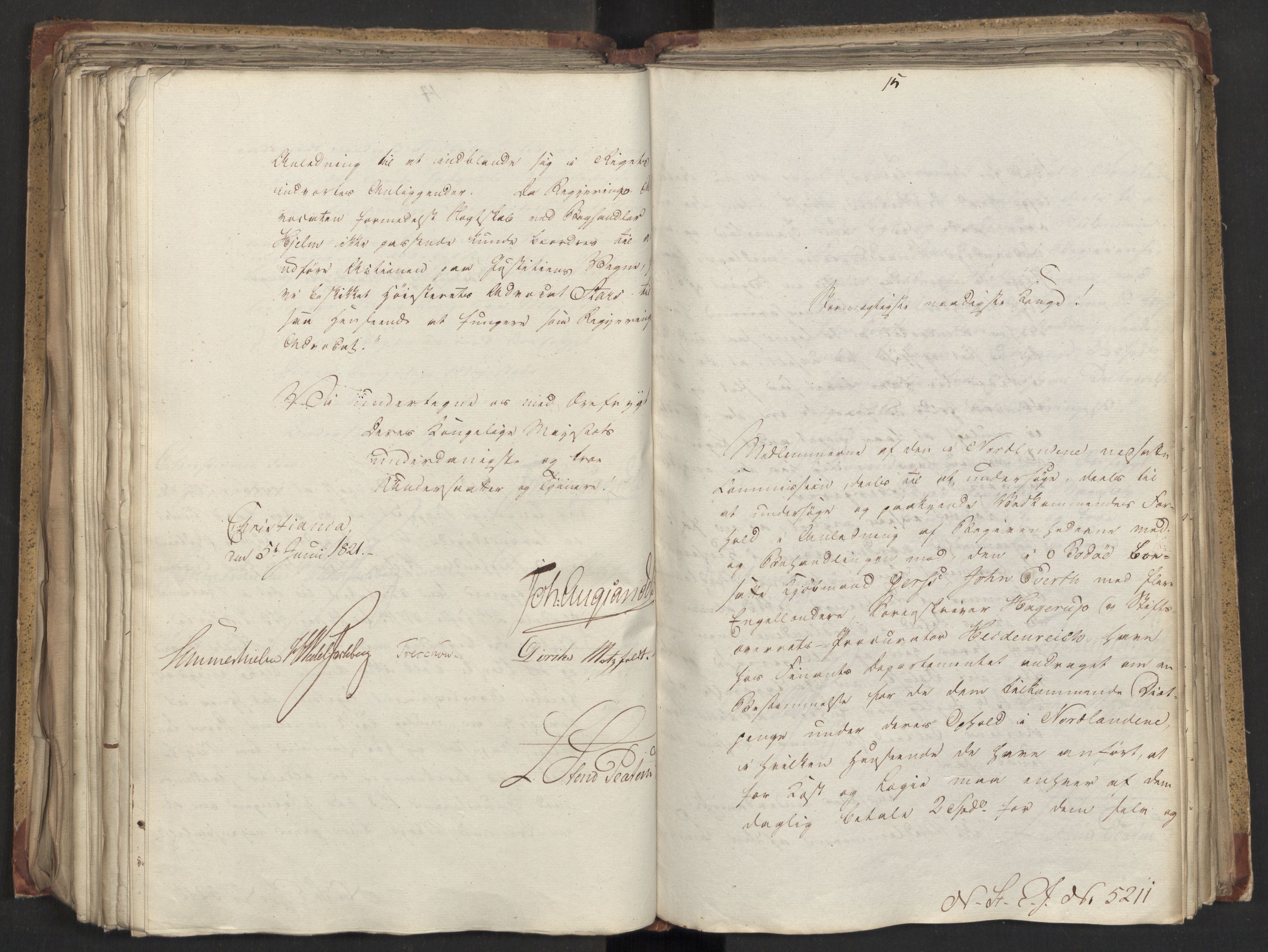 Statsrådsavdelingen i Stockholm, AV/RA-S-1003/D/Da/L0026: Regjeringsinnstillinger nr. 5069-5274, 1821, s. 300