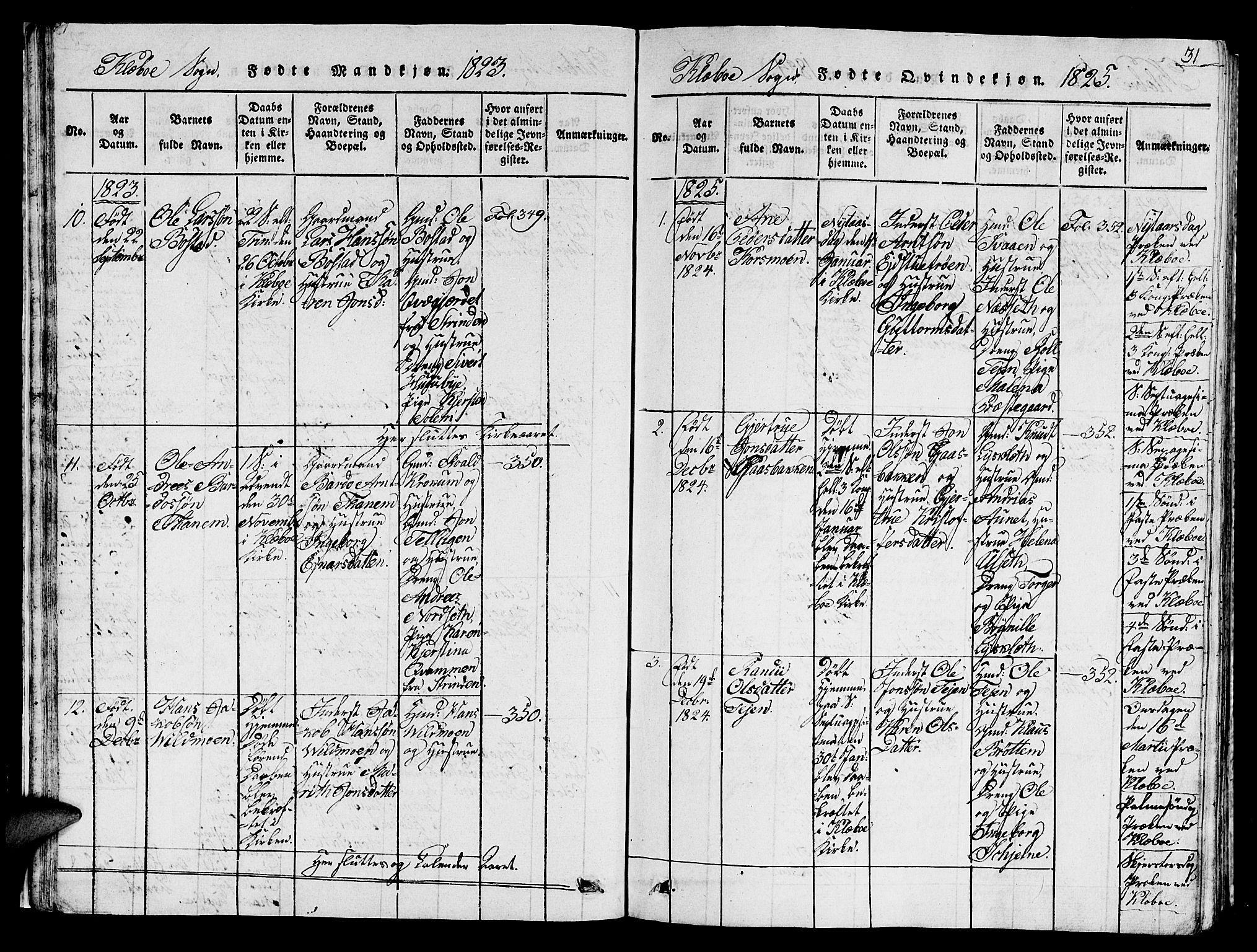 Ministerialprotokoller, klokkerbøker og fødselsregistre - Sør-Trøndelag, AV/SAT-A-1456/618/L0450: Klokkerbok nr. 618C01, 1816-1865, s. 31