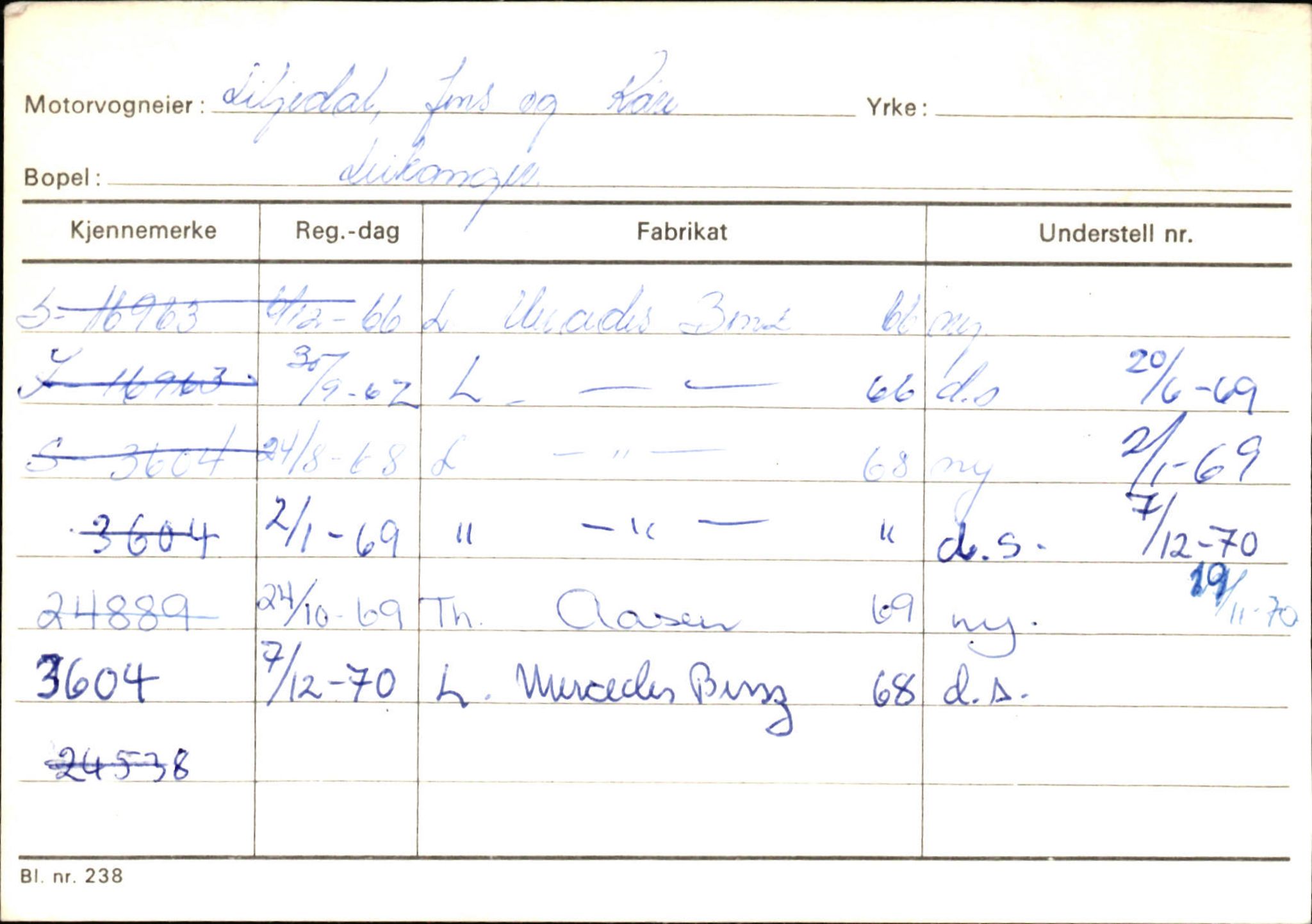 Statens vegvesen, Sogn og Fjordane vegkontor, SAB/A-5301/4/F/L0126: Eigarregister Fjaler M-Å. Leikanger A-Å, 1945-1975, s. 1712