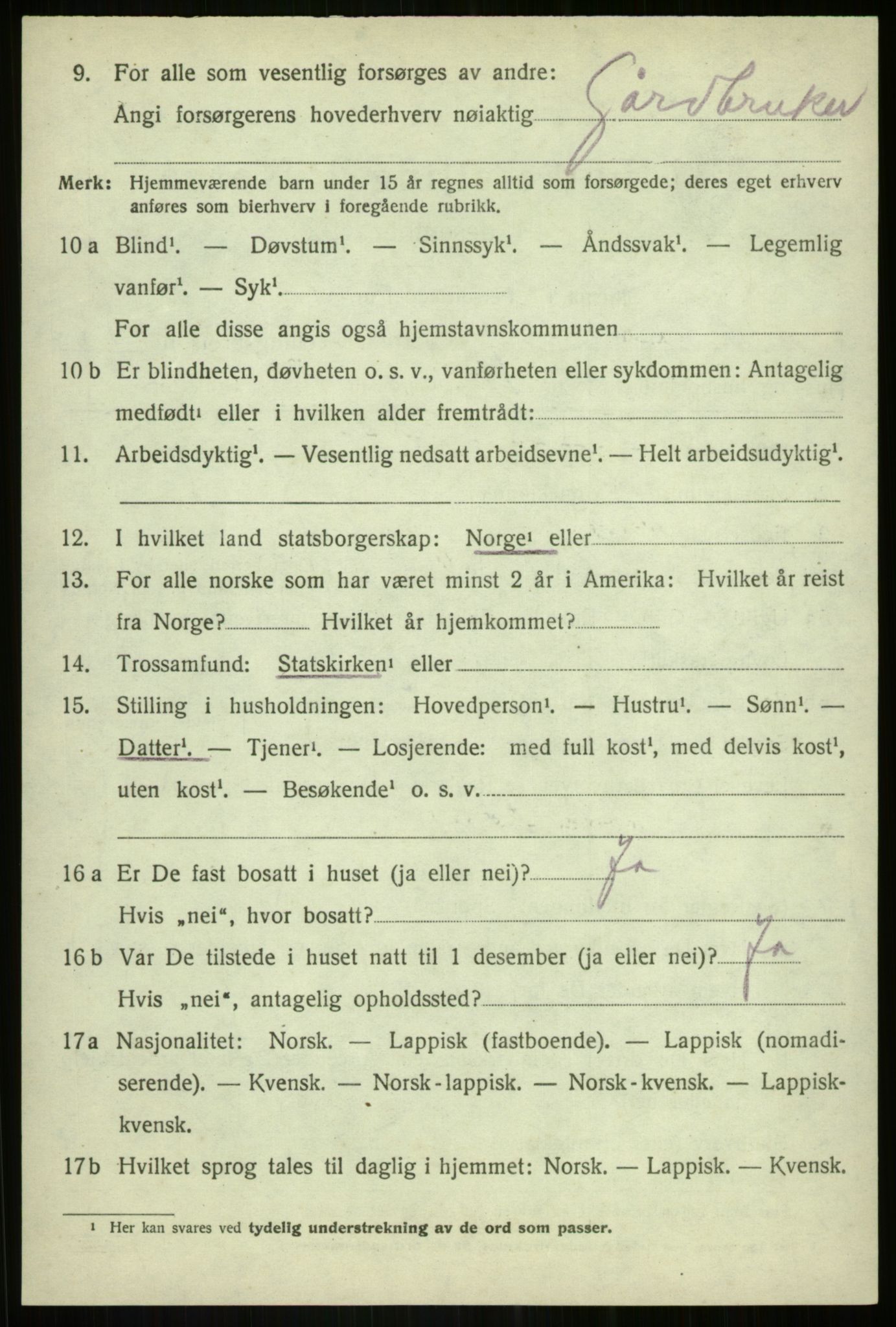 SATØ, Folketelling 1920 for 1924 Målselv herred, 1920, s. 2434