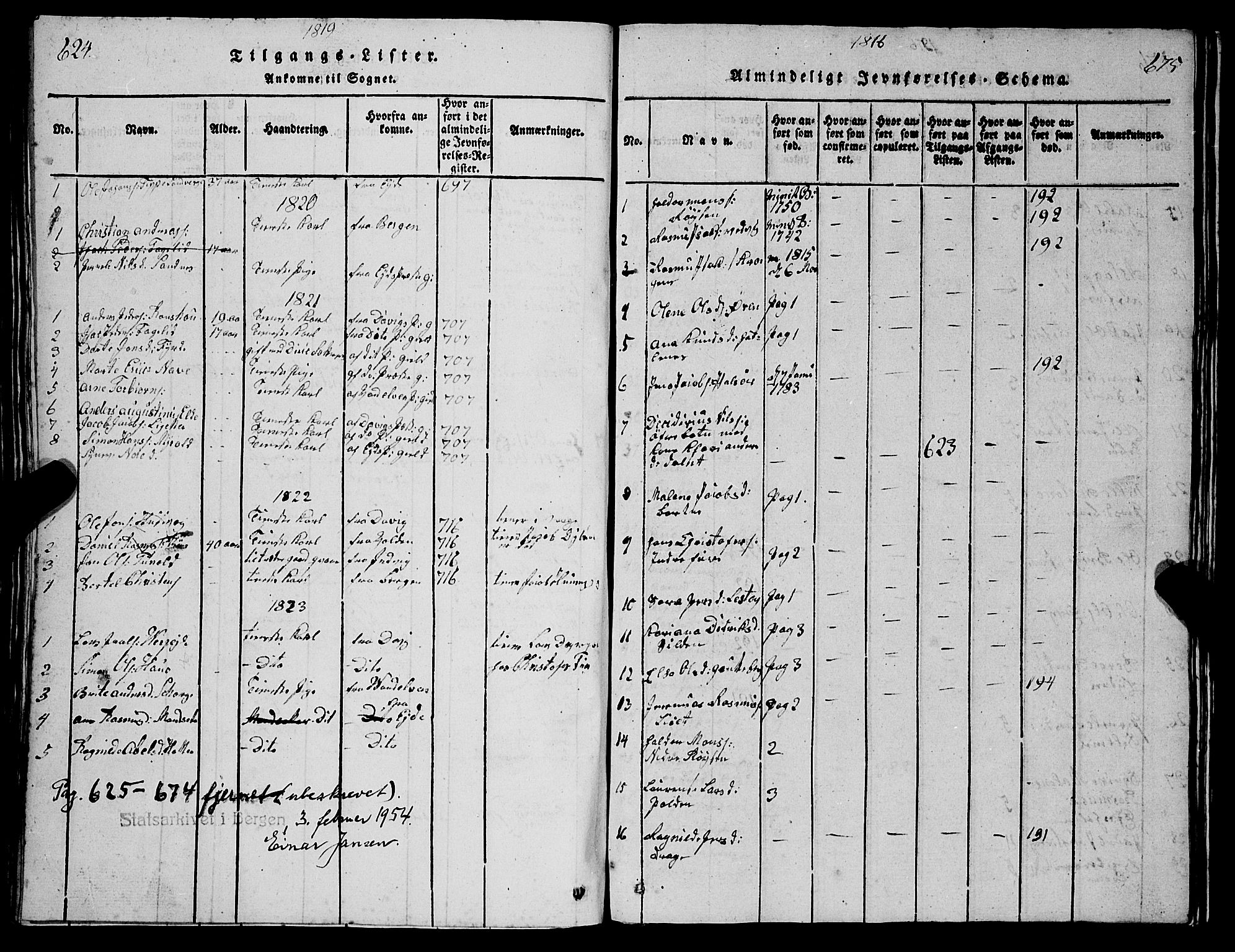 Selje sokneprestembete, AV/SAB-A-99938/H/Ha/Hab/Haba: Klokkerbok nr. A 1, 1816-1828, s. 624