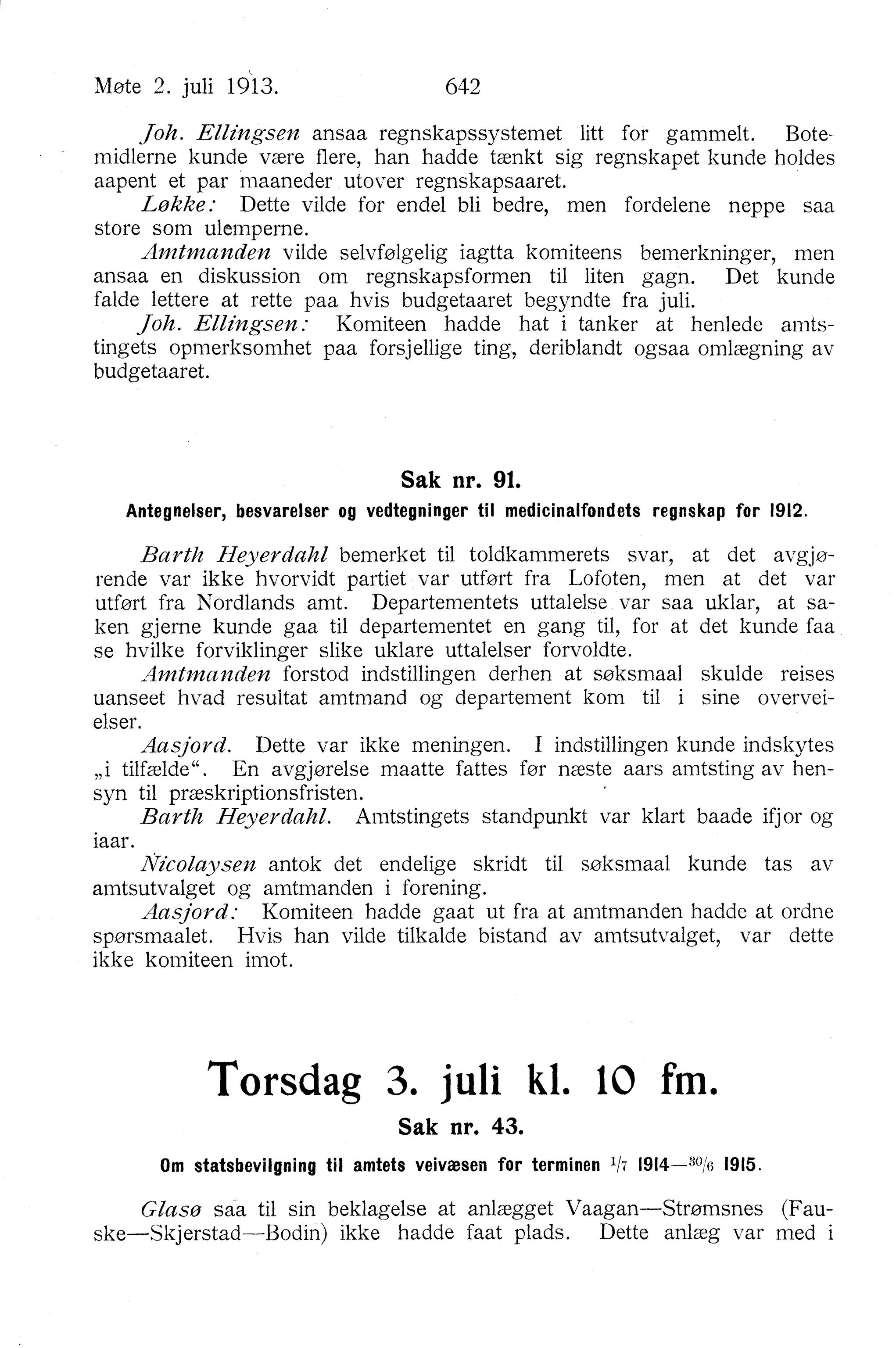 Nordland Fylkeskommune. Fylkestinget, AIN/NFK-17/176/A/Ac/L0036: Fylkestingsforhandlinger 1913, 1913, s. 642