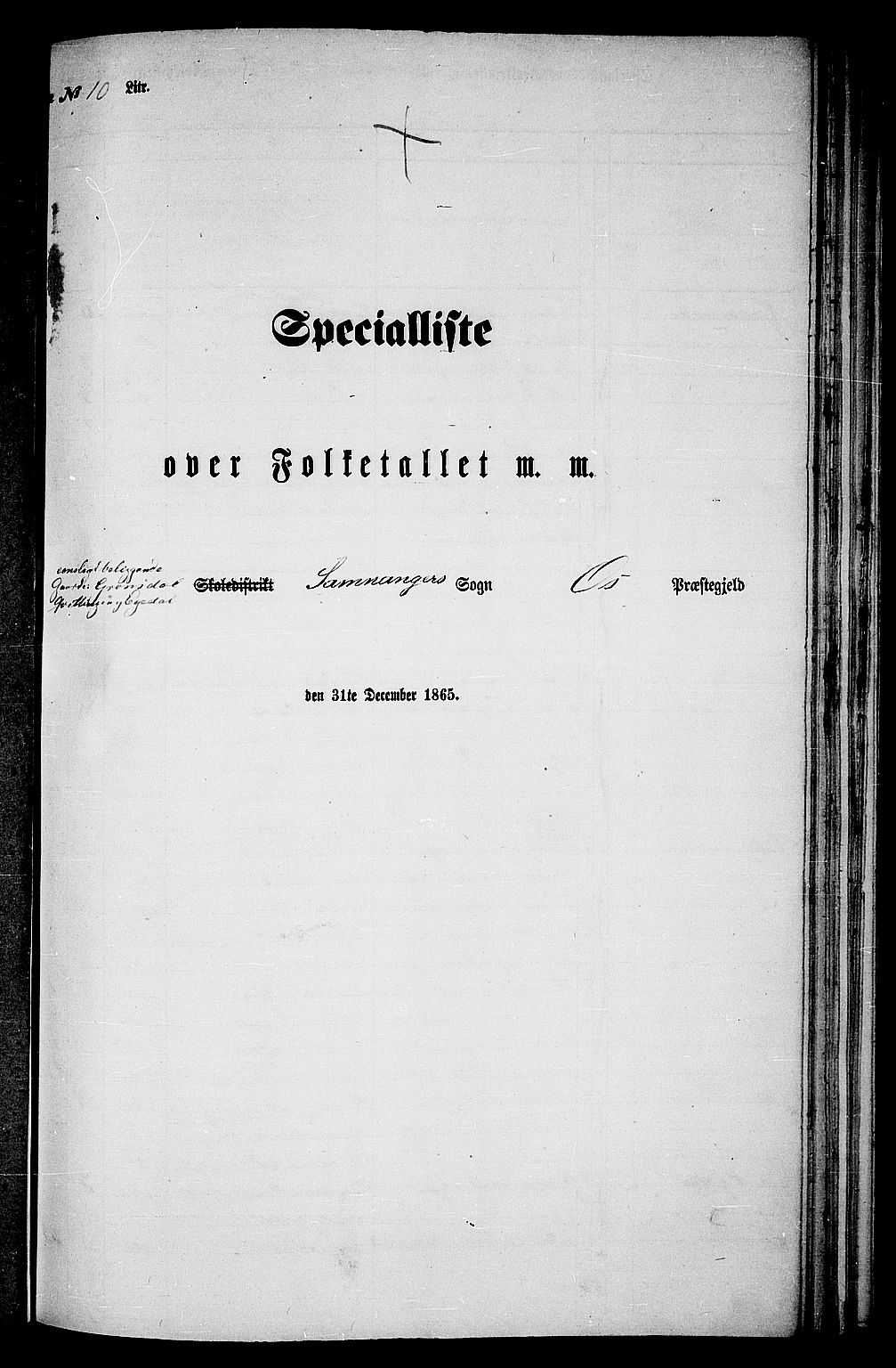 RA, Folketelling 1865 for 1243P Os prestegjeld, 1865, s. 153