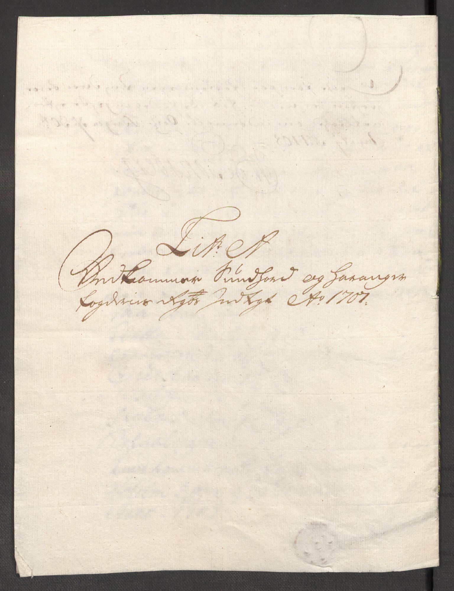 Rentekammeret inntil 1814, Reviderte regnskaper, Fogderegnskap, RA/EA-4092/R48/L2984: Fogderegnskap Sunnhordland og Hardanger, 1706-1707, s. 309