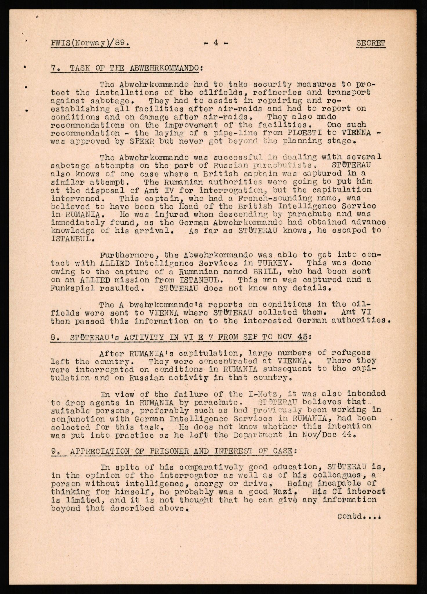 Forsvaret, Forsvarets overkommando II, AV/RA-RAFA-3915/D/Db/L0033: CI Questionaires. Tyske okkupasjonsstyrker i Norge. Tyskere., 1945-1946, s. 312