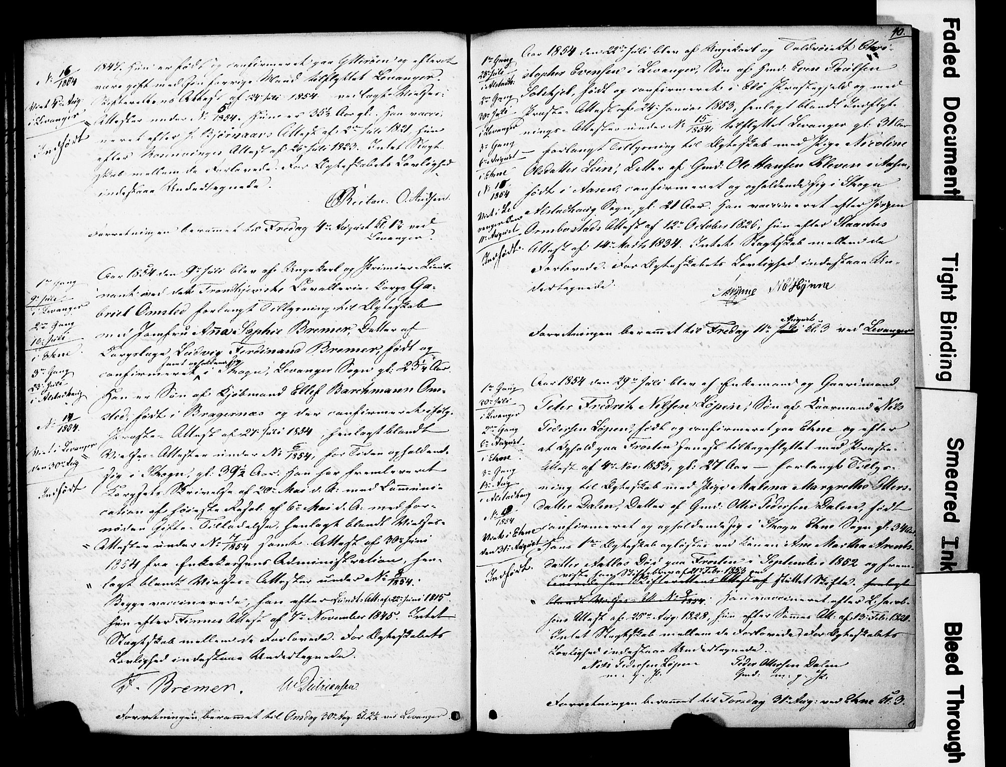 Ministerialprotokoller, klokkerbøker og fødselsregistre - Nord-Trøndelag, AV/SAT-A-1458/717/L0161: Forlovererklæringer nr. 717A11, 1850-1895, s. 40