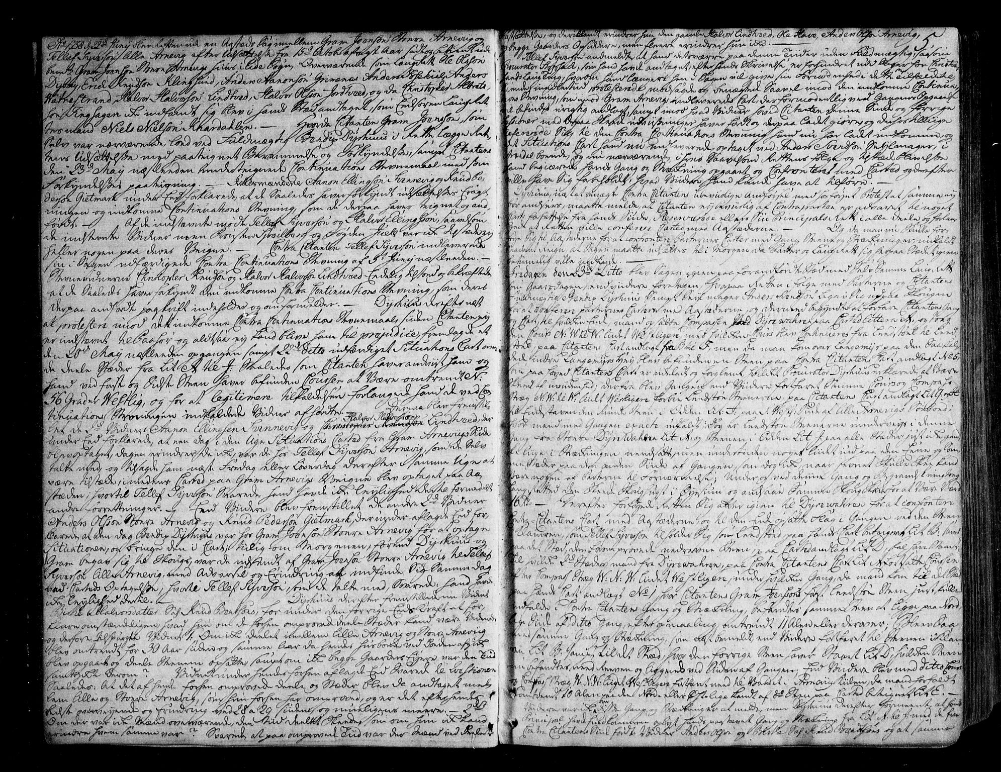 Nedenes sorenskriveri før 1824, AV/SAK-1221-0007/F/Fa/L0031: Tingbok med register nr 26, 1758-1762, s. 4b-5a