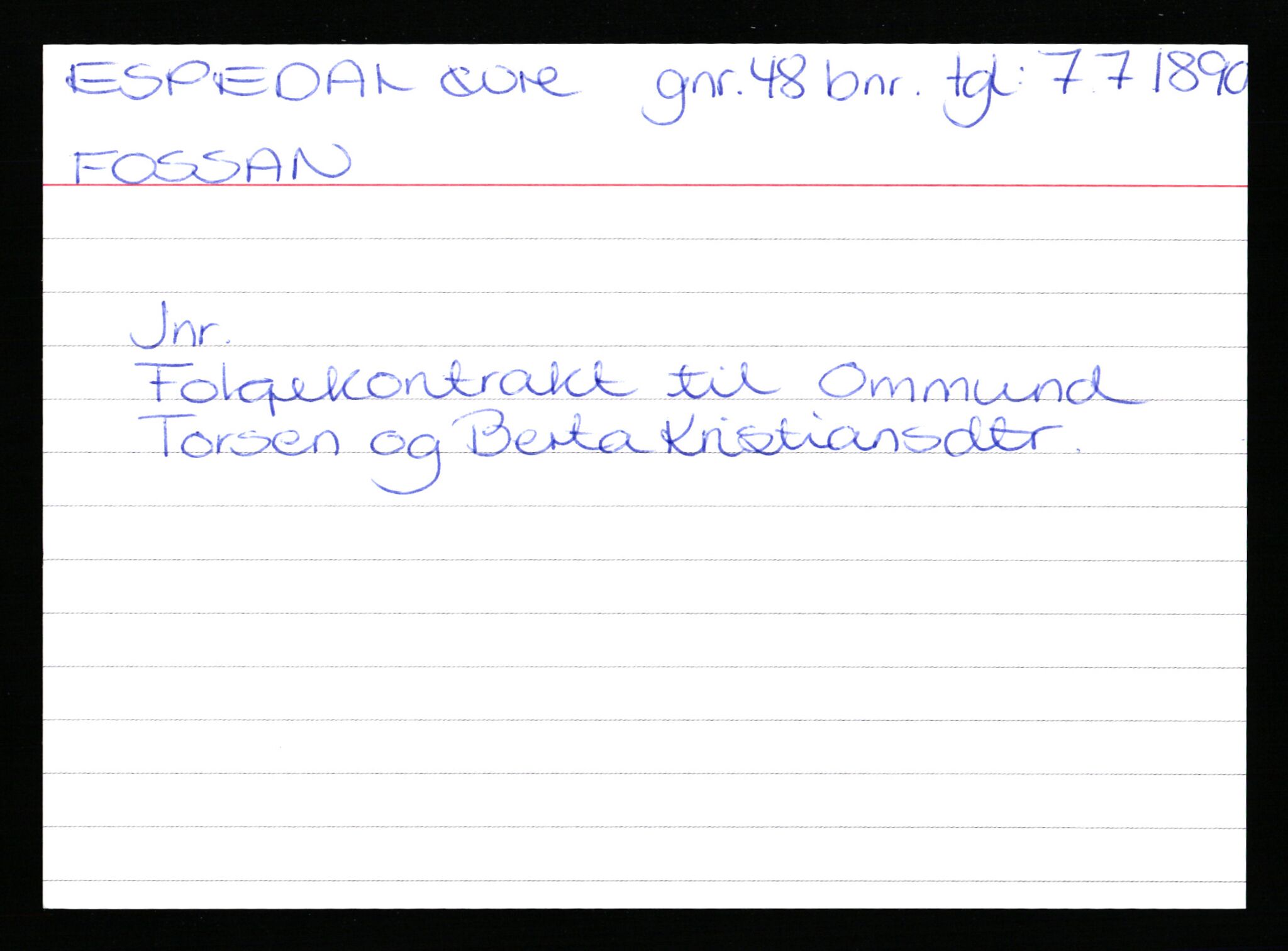Statsarkivet i Stavanger, AV/SAST-A-101971/03/Y/Yk/L0009: Registerkort sortert etter gårdsnavn: Ersdal - Fikstveit, 1750-1930, s. 73