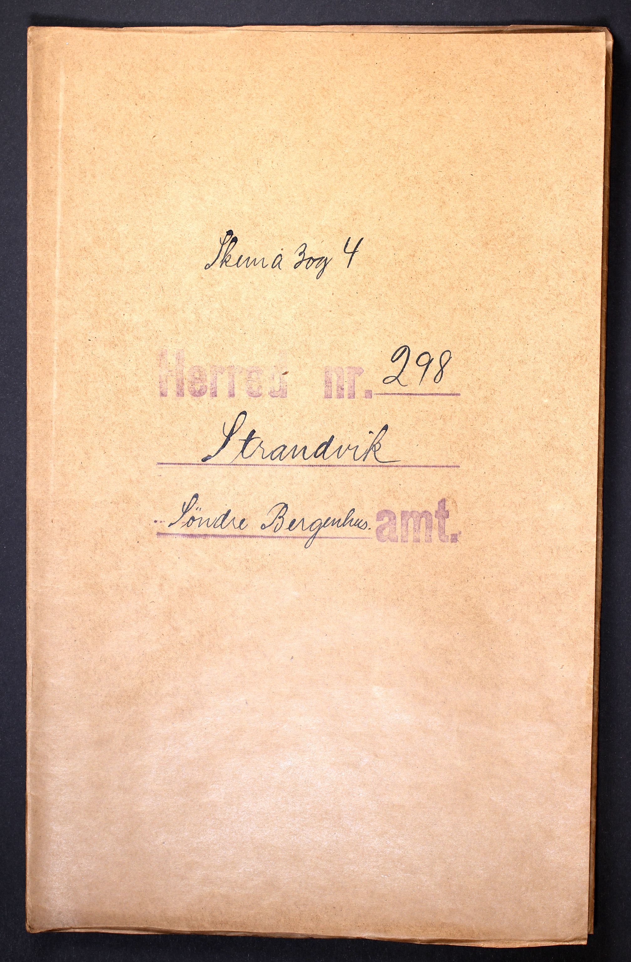 RA, Folketelling 1910 for 1240 Strandvik herred, 1910, s. 1