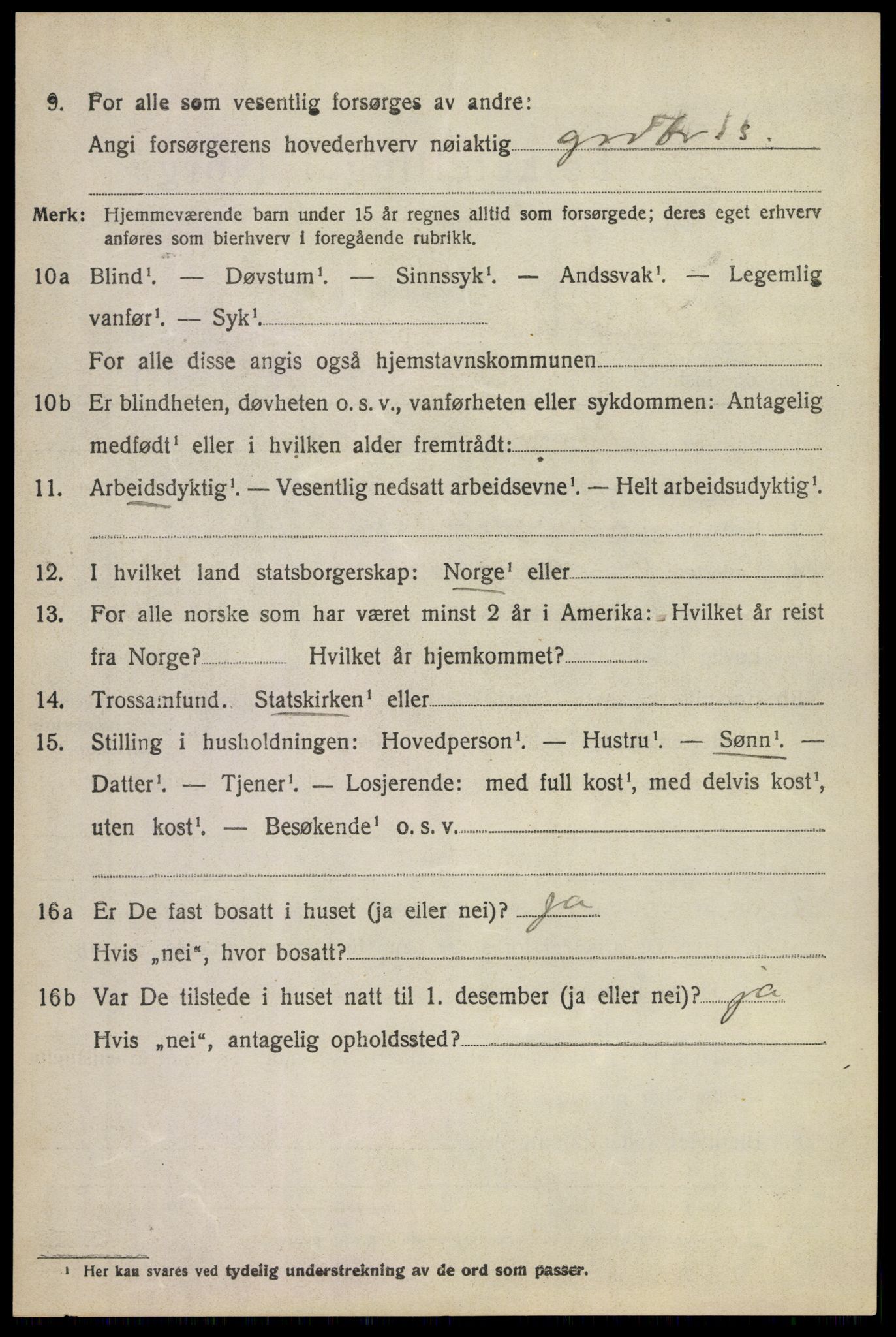 SAKO, Folketelling 1920 for 0630 Øvre Sandsvær herred, 1920, s. 1327