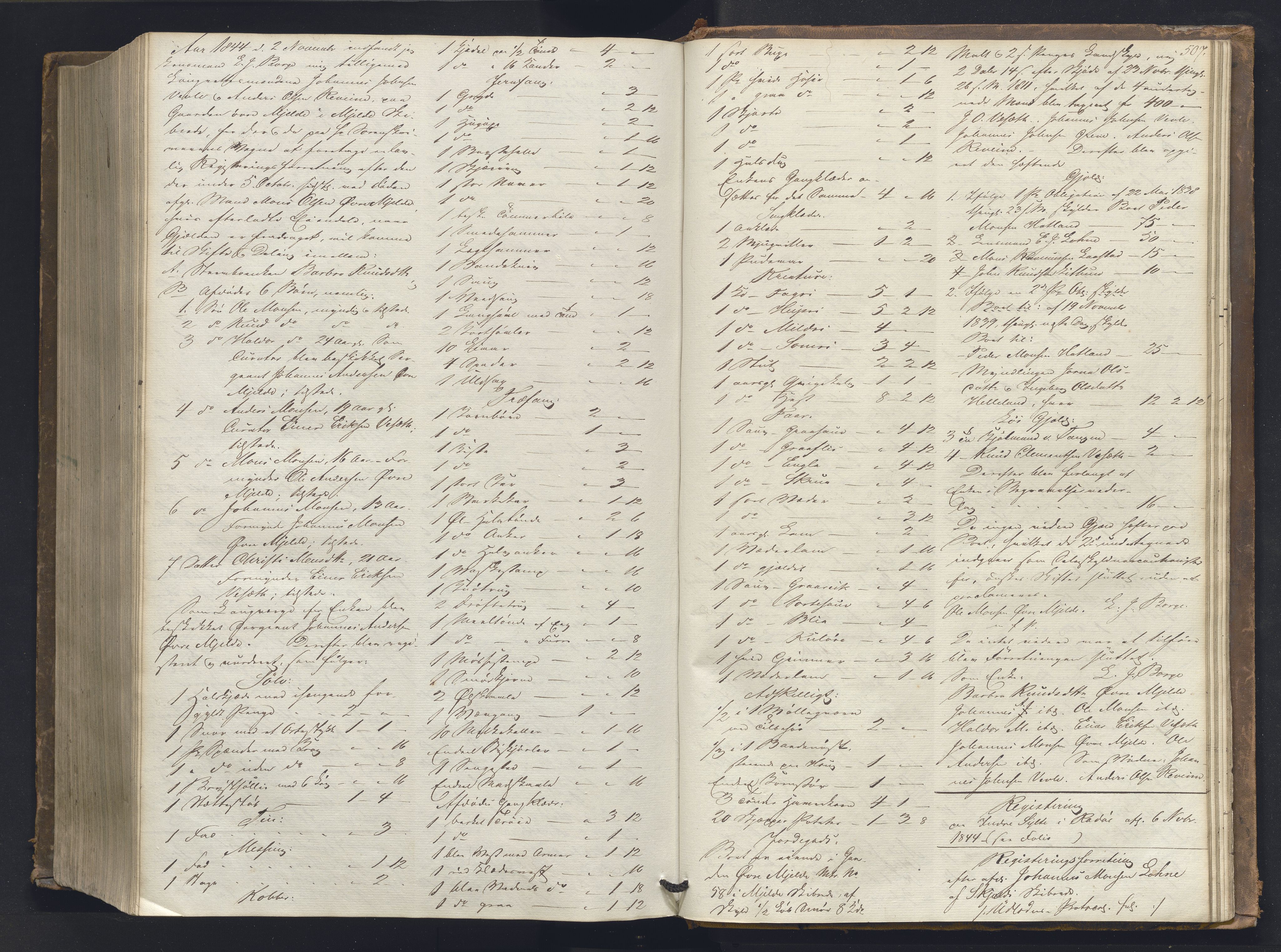 Nordhordland sorenskrivar, AV/SAB-A-2901/1/H/Hb/L0001: Registreringsprotokollar, 1841-1845, s. 507