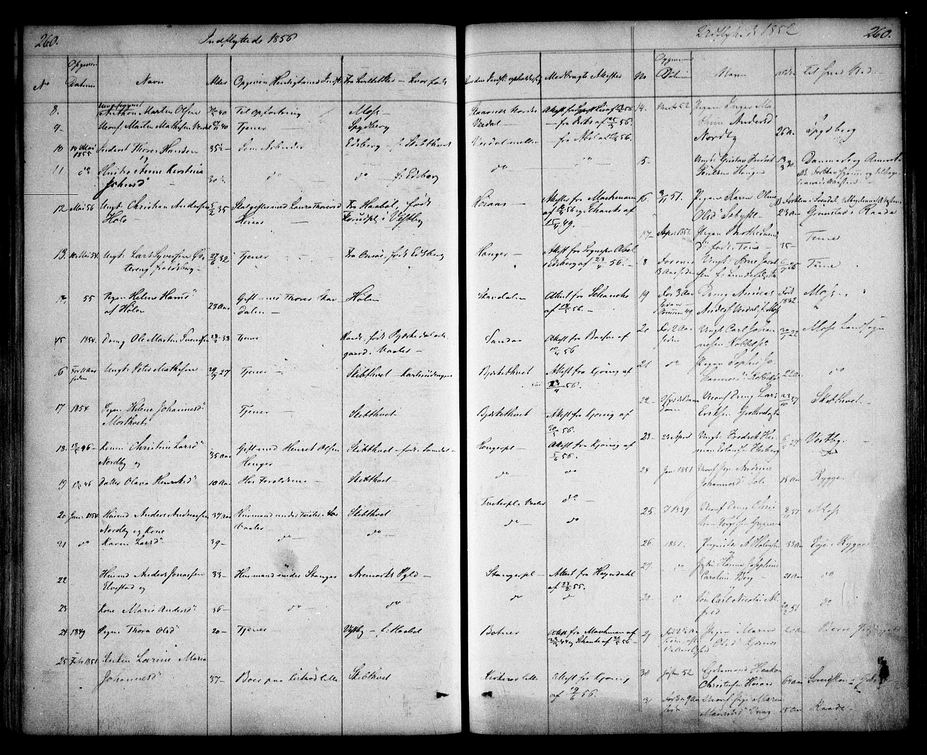 Våler prestekontor Kirkebøker, SAO/A-11083/F/Fa/L0006: Ministerialbok nr. I 6, 1840-1861, s. 260