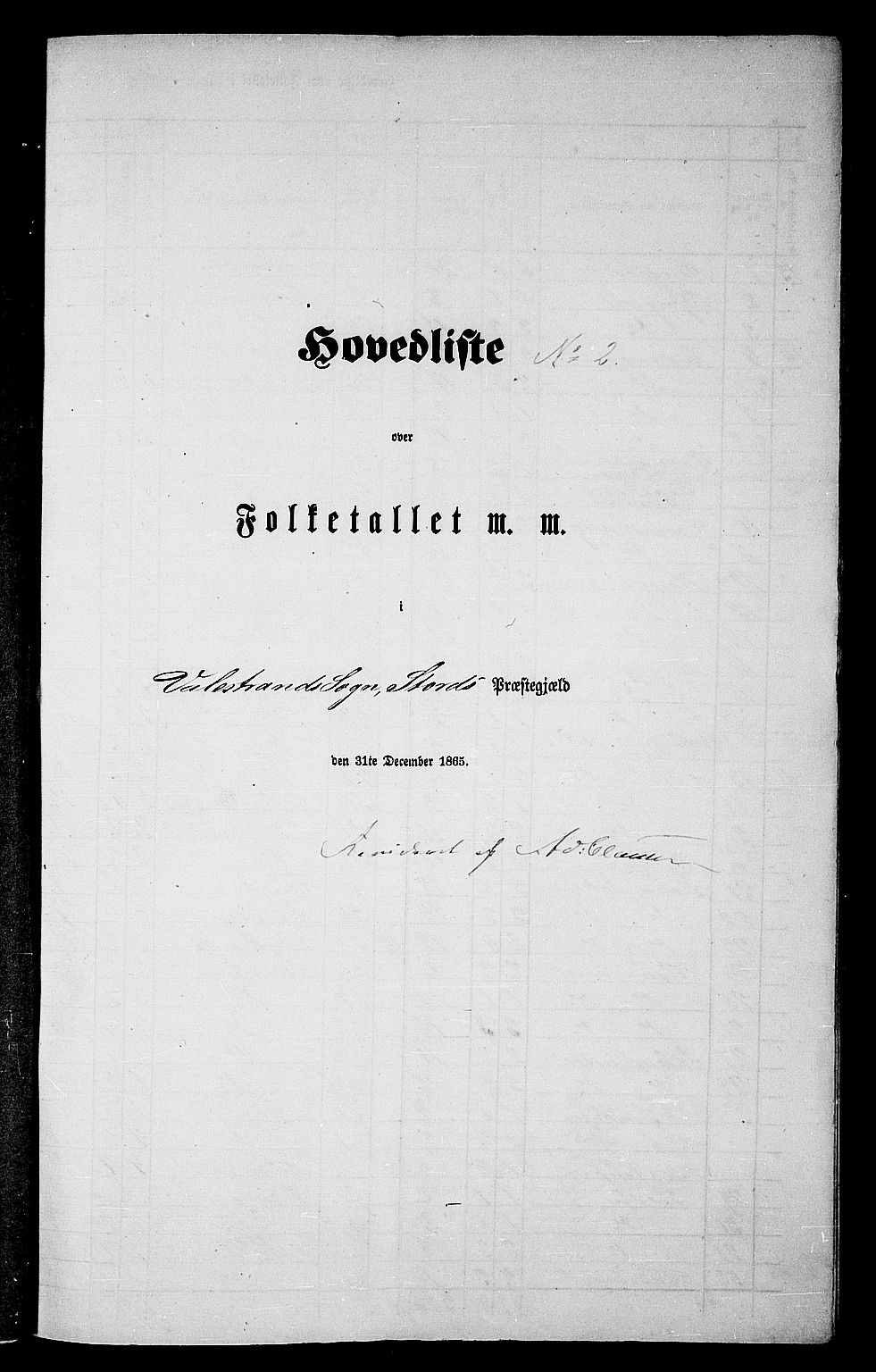 RA, Folketelling 1865 for 1221P Stord prestegjeld, 1865, s. 11