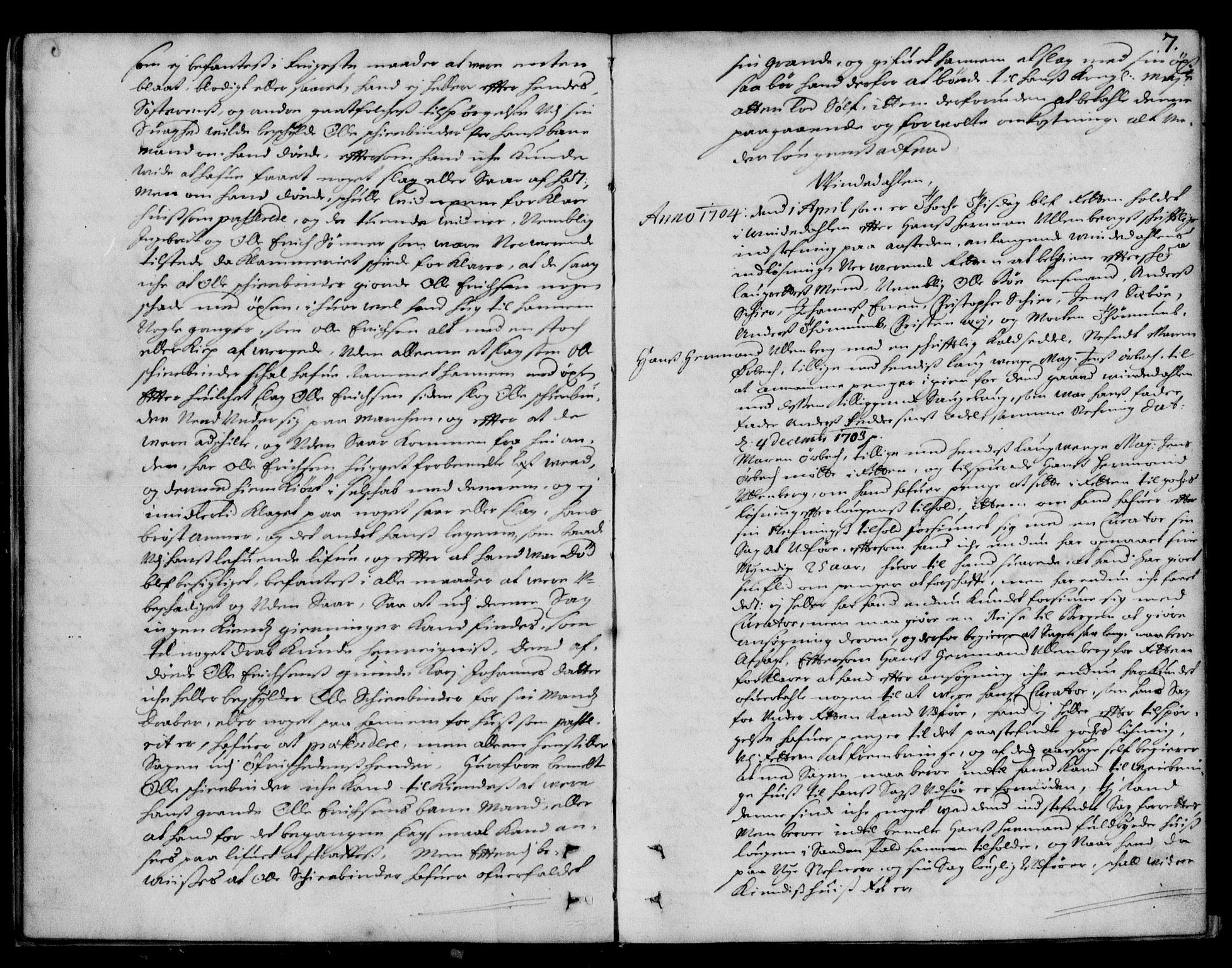 Indre Sogn tingrett, AV/SAB-A-3301/1/F/Fa/L0025: Tingbok 25, 1704-1707, s. 6b-7a