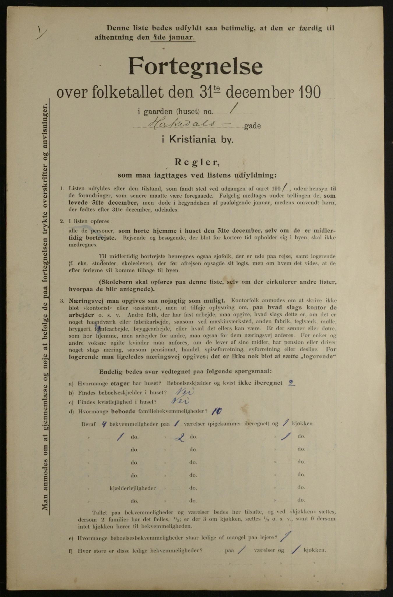 OBA, Kommunal folketelling 31.12.1901 for Kristiania kjøpstad, 1901, s. 5494