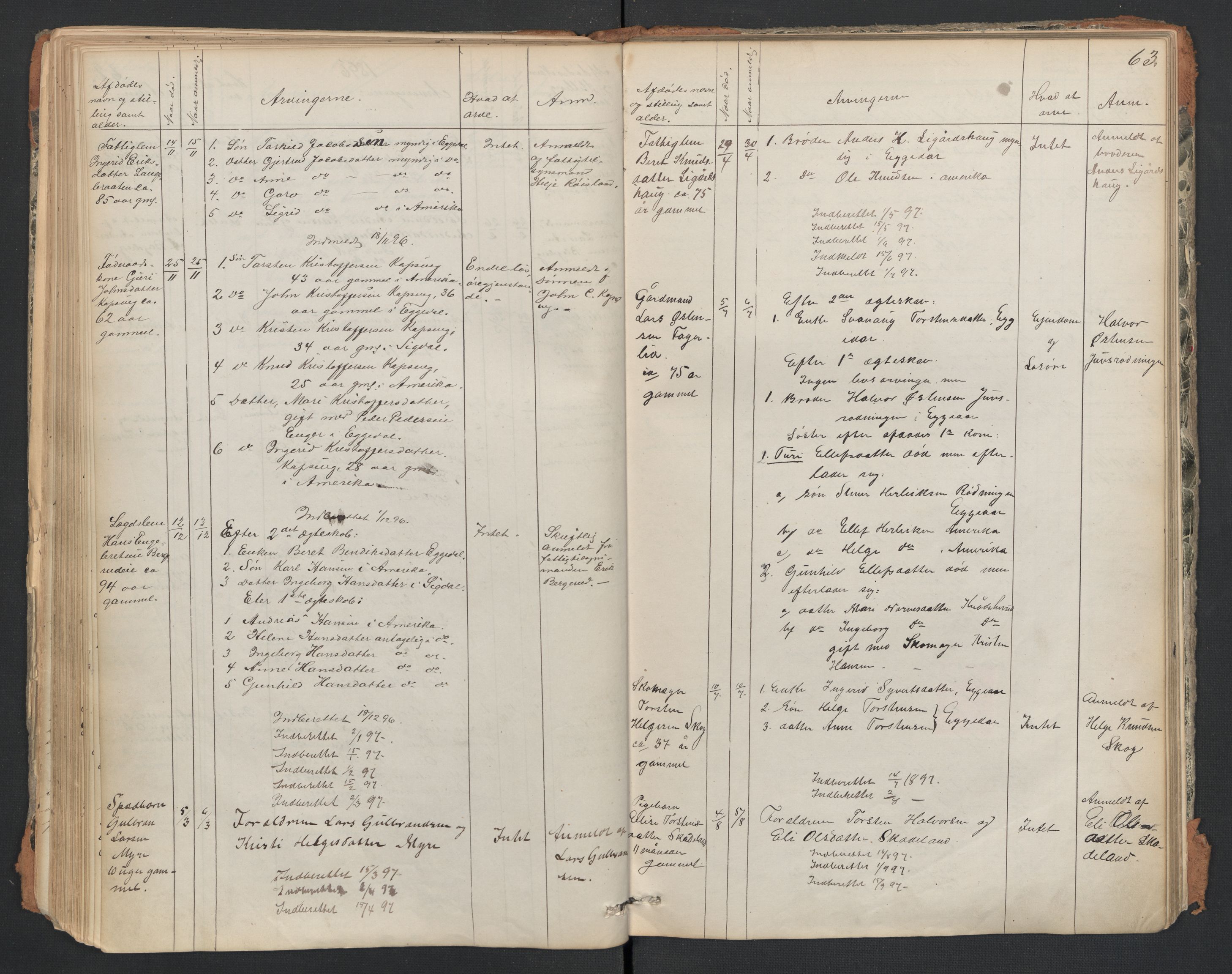 Eggedal lensmannskontor, SAKO/A-528/H/Ha/L0001: Dødsfallsprotokoll, 1860-1941, s. 63