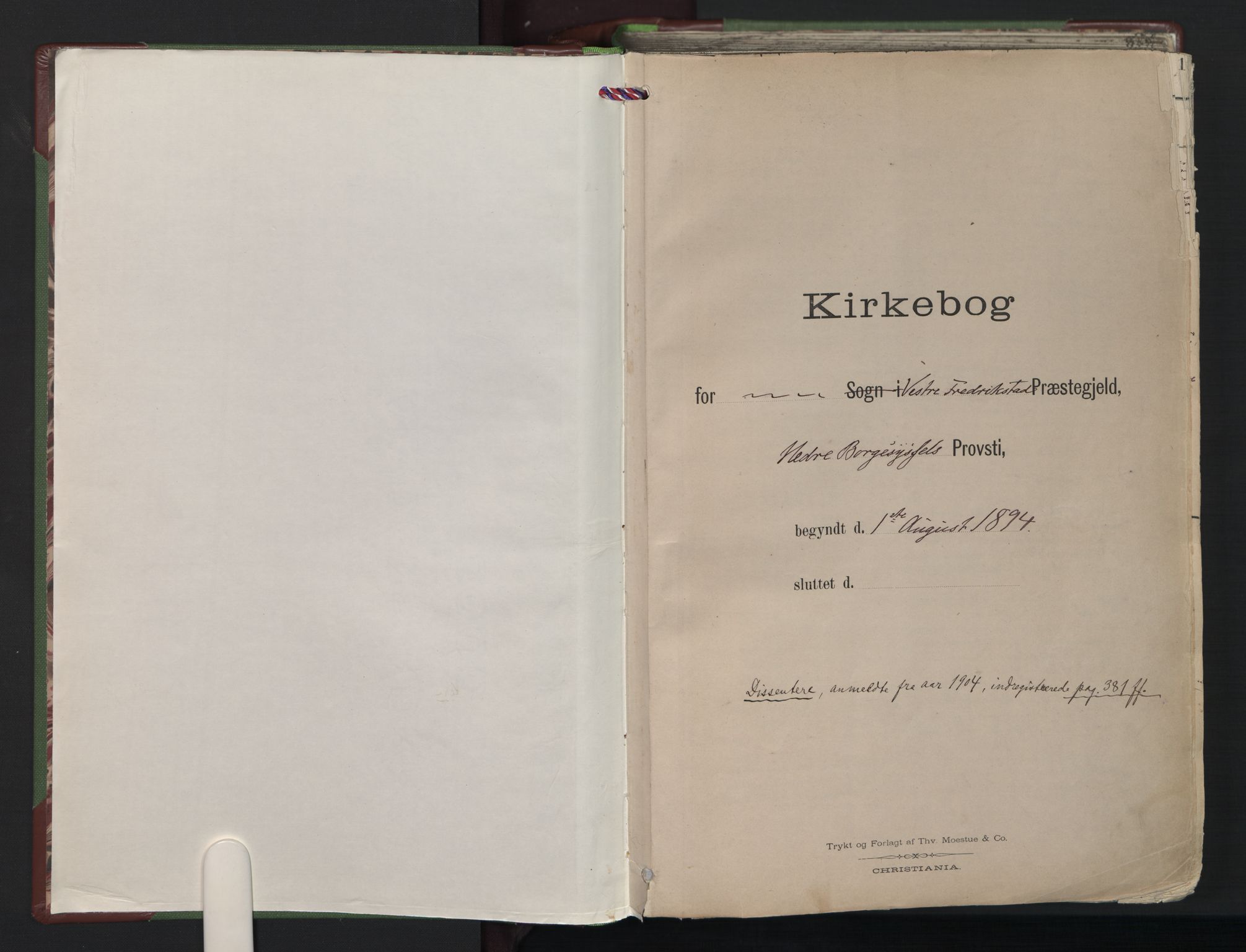 Fredrikstad domkirkes prestekontor Kirkebøker, AV/SAO-A-10906/F/Fa/L0006: Ministerialbok nr. 6, 1894-1914