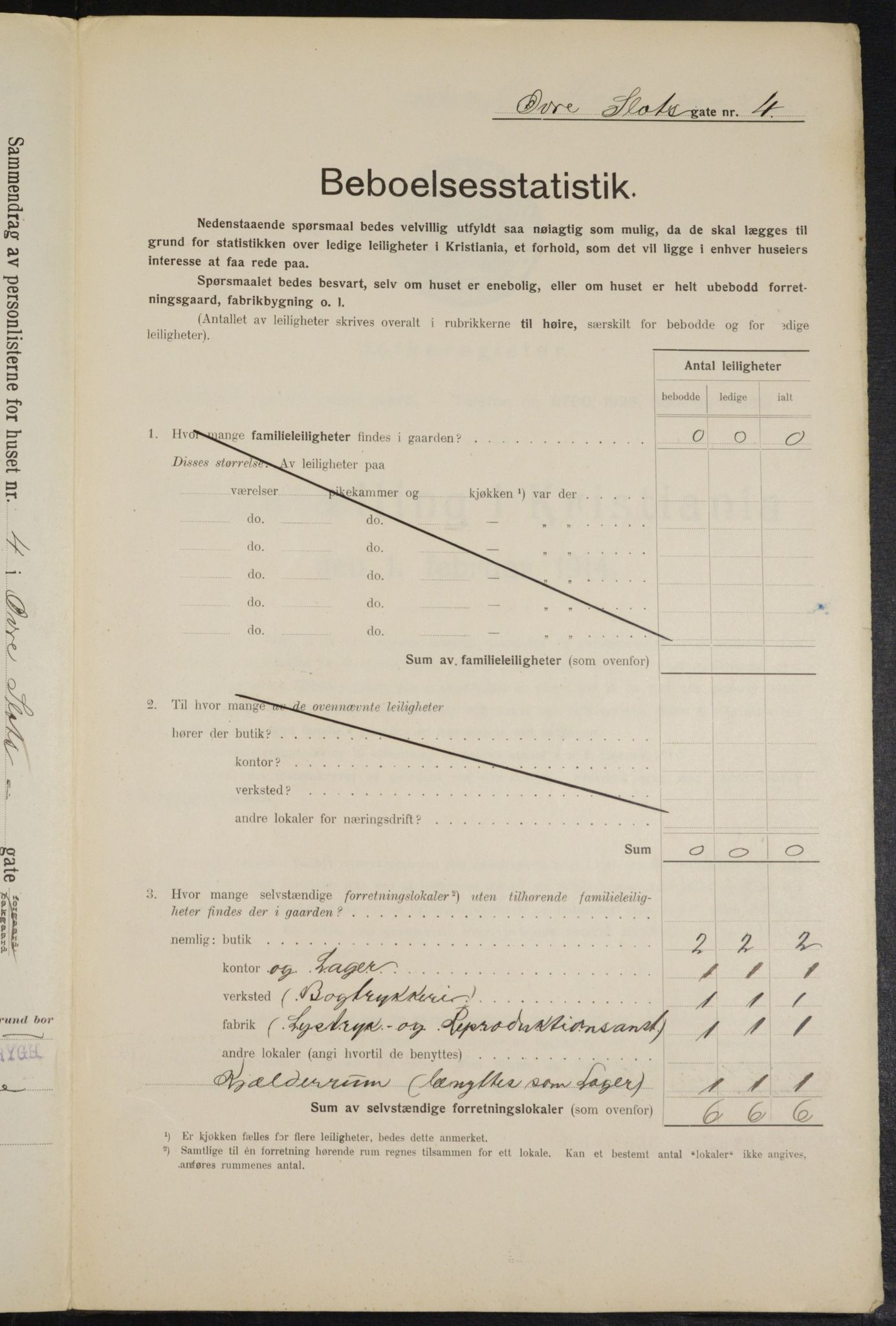 OBA, Kommunal folketelling 1.2.1914 for Kristiania, 1914, s. 130953