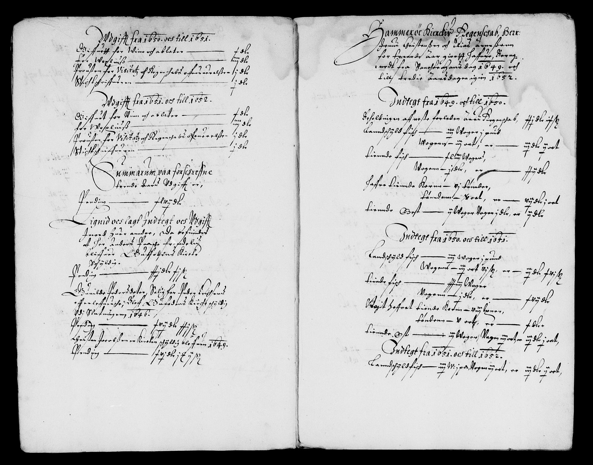Rentekammeret inntil 1814, Reviderte regnskaper, Lensregnskaper, AV/RA-EA-5023/R/Rb/Rbz/L0037: Nordlandenes len, 1648-1655