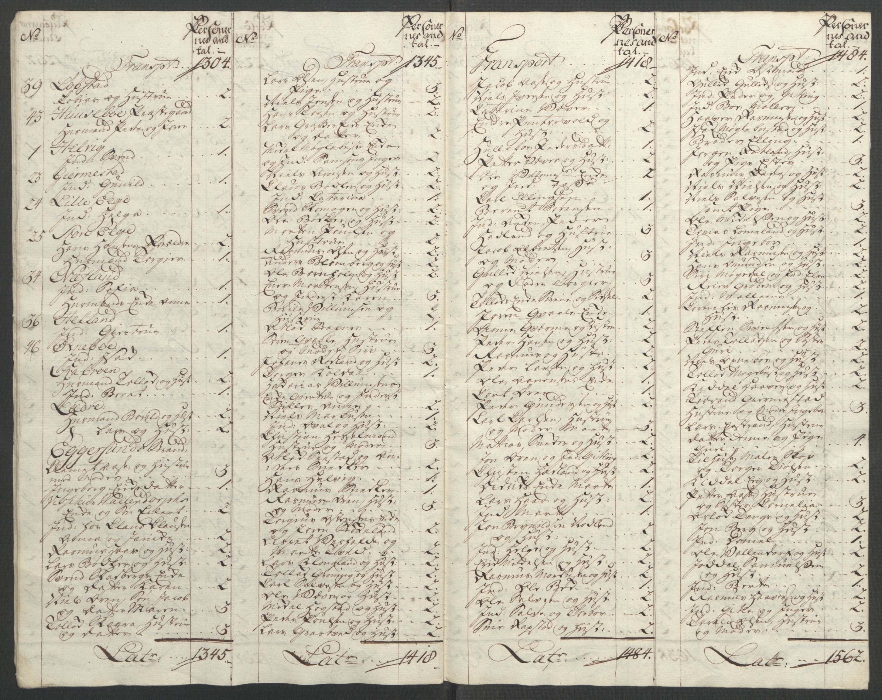 Rentekammeret inntil 1814, Reviderte regnskaper, Fogderegnskap, AV/RA-EA-4092/R46/L2836: Ekstraskatten Jæren og Dalane, 1764-1766, s. 281