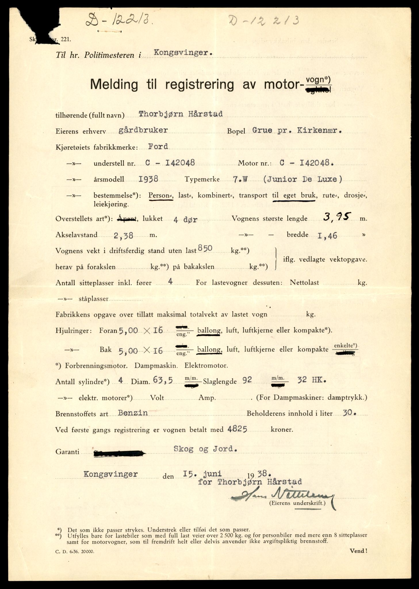 Møre og Romsdal vegkontor - Ålesund trafikkstasjon, AV/SAT-A-4099/F/Fe/L0043: Registreringskort for kjøretøy T 14080 - T 14204, 1927-1998, s. 2583