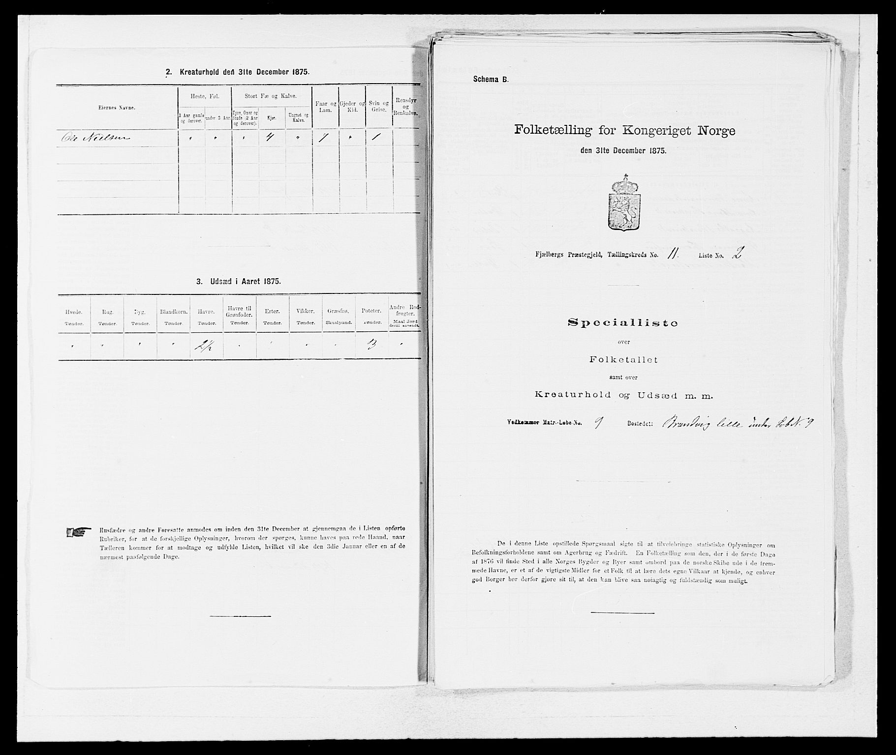 SAB, Folketelling 1875 for 1213P Fjelberg prestegjeld, 1875, s. 1024