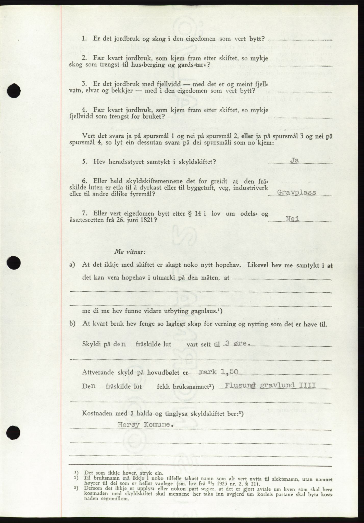 Søre Sunnmøre sorenskriveri, AV/SAT-A-4122/1/2/2C/L0077: Pantebok nr. 3A, 1945-1946, Dagboknr: 649/1945